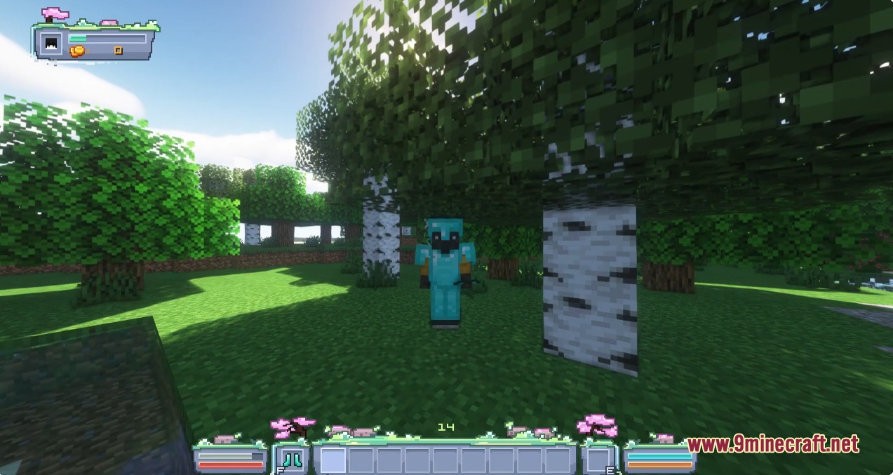Better Hud by Toxicity188 Mod Screenshot 8 Better Hud by Toxicity188 Mod with a pink cherry blossom themed interface