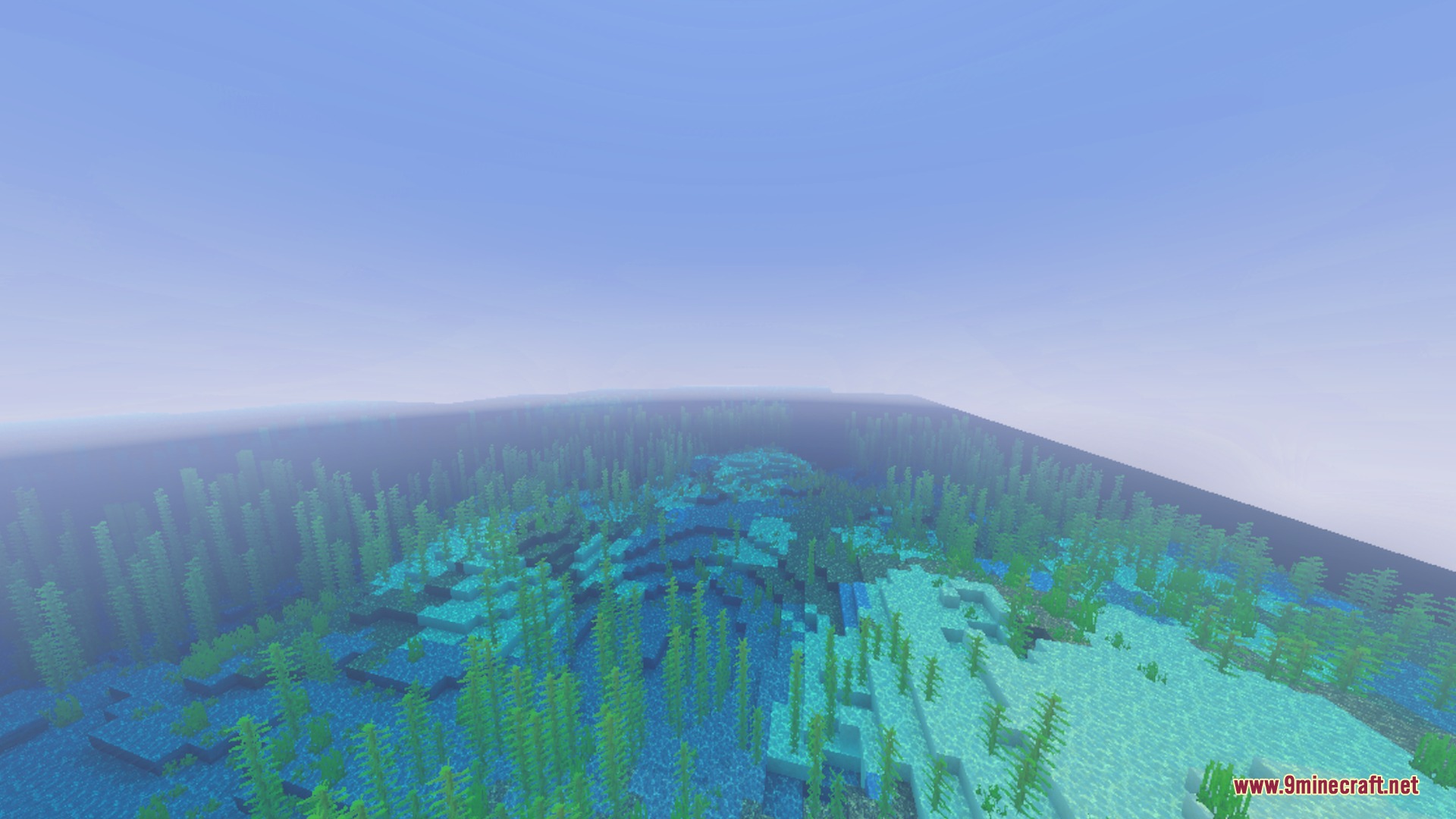 Better Waving Leaves Shader Screenshot 3 A vast underwater landscape filled with swaying kelp and clear blue water