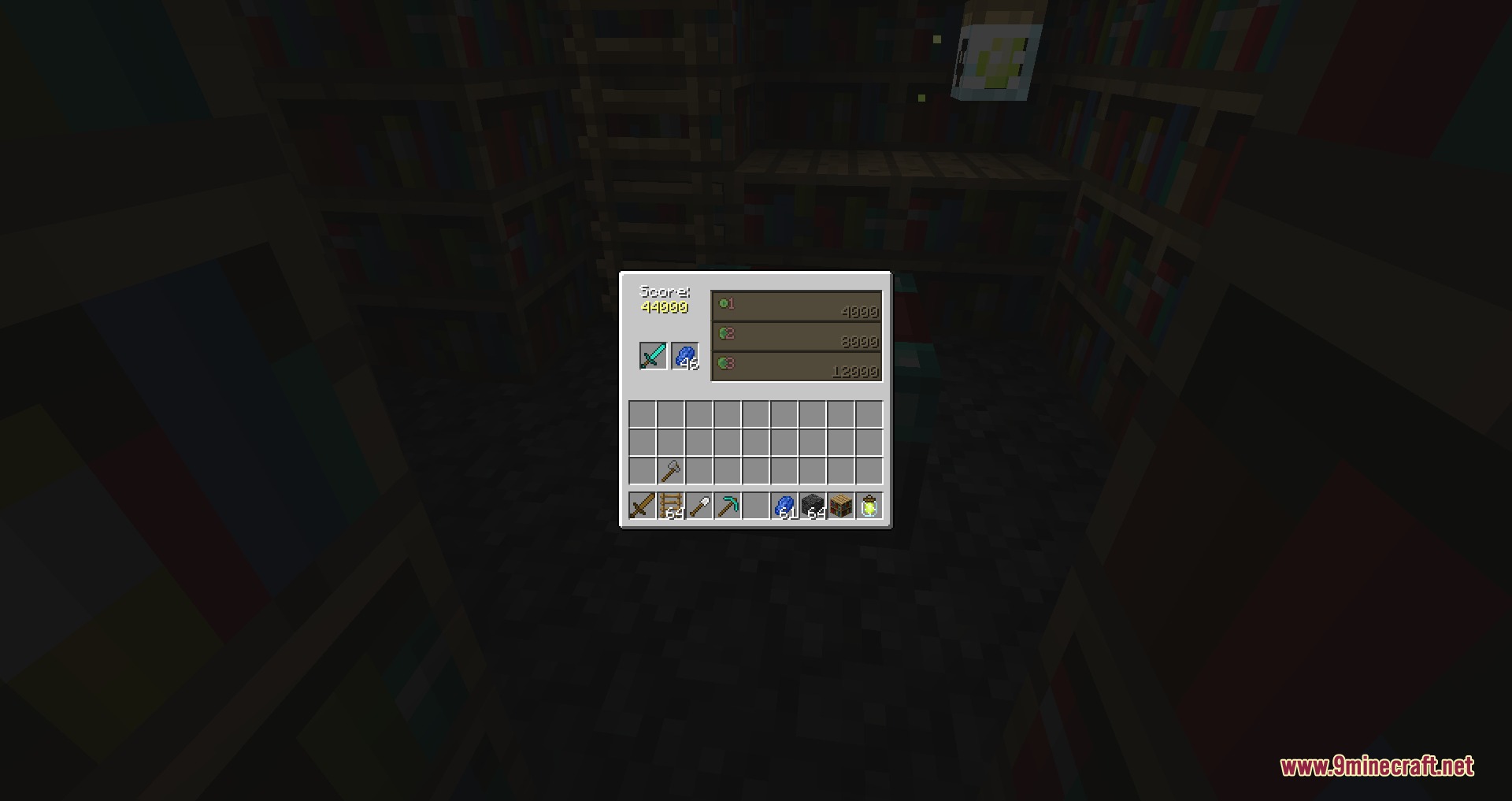 Better with Enchanting Mod Screenshot 1 Better with Enchanting Mod interface showing score and item upgrades