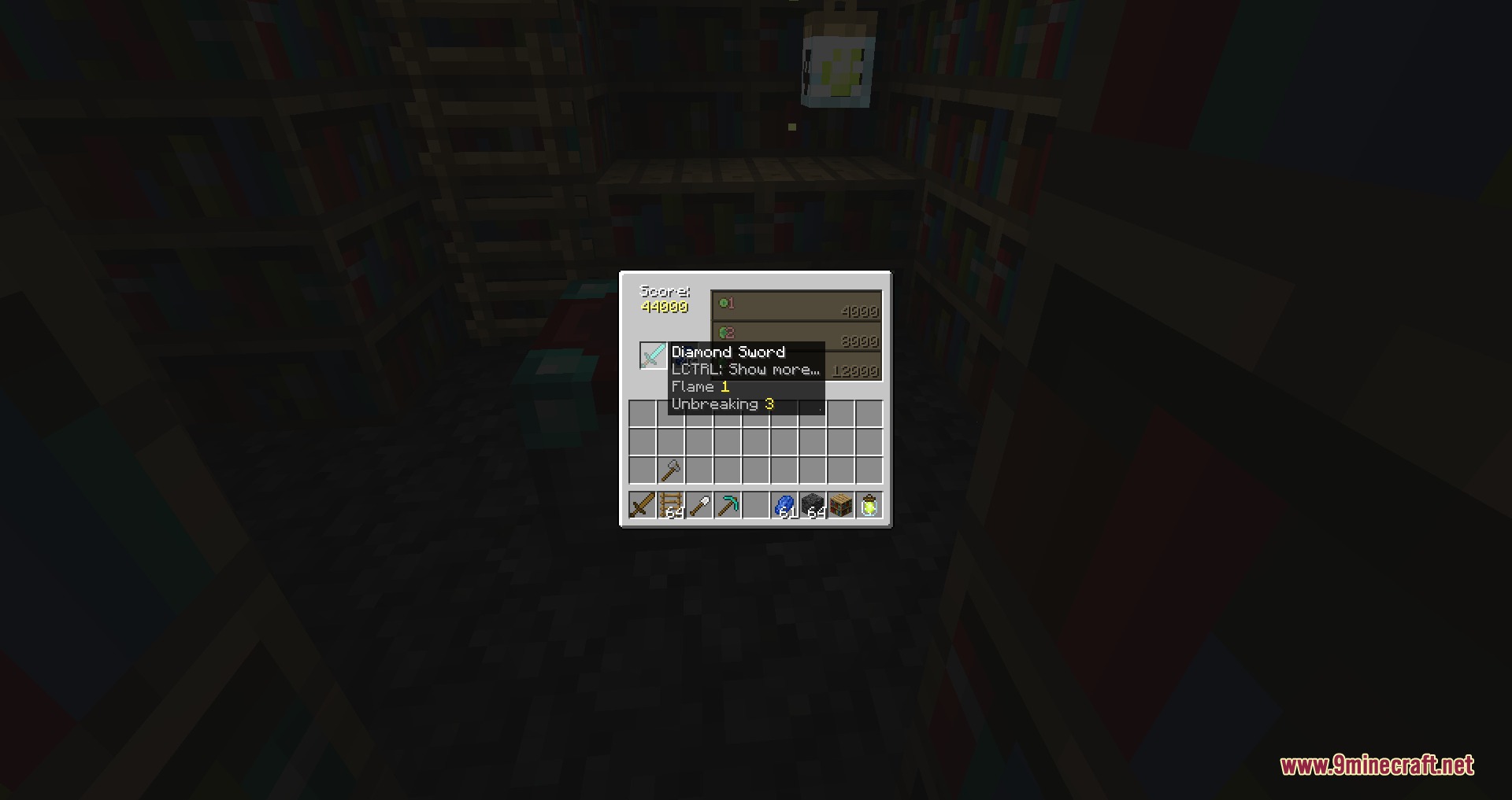 Better with Enchanting Mod Screenshot 3 The Better with Enchanting Mod interface showing a diamond sword being upgraded