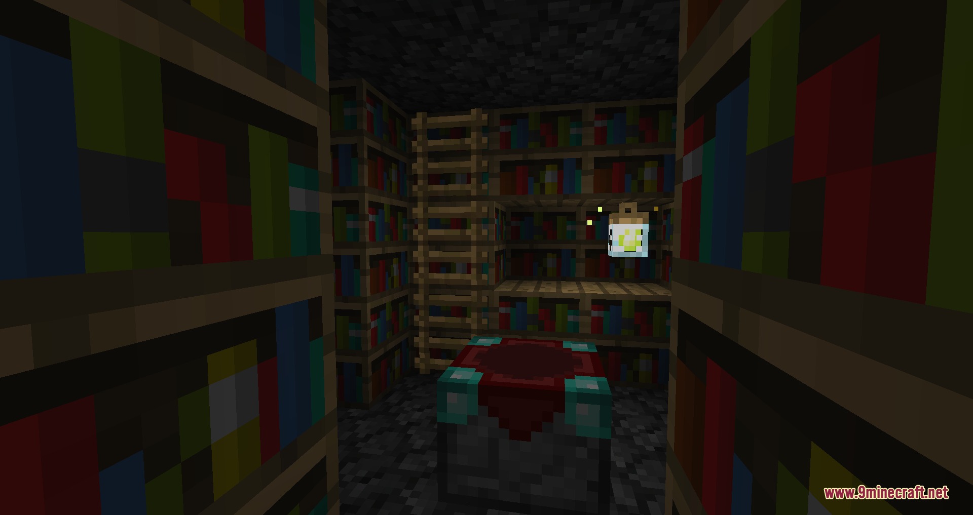 Better with Enchanting Mod Screenshot 8 An enchanting table inside a lost library from the Better with Enchanting Mod