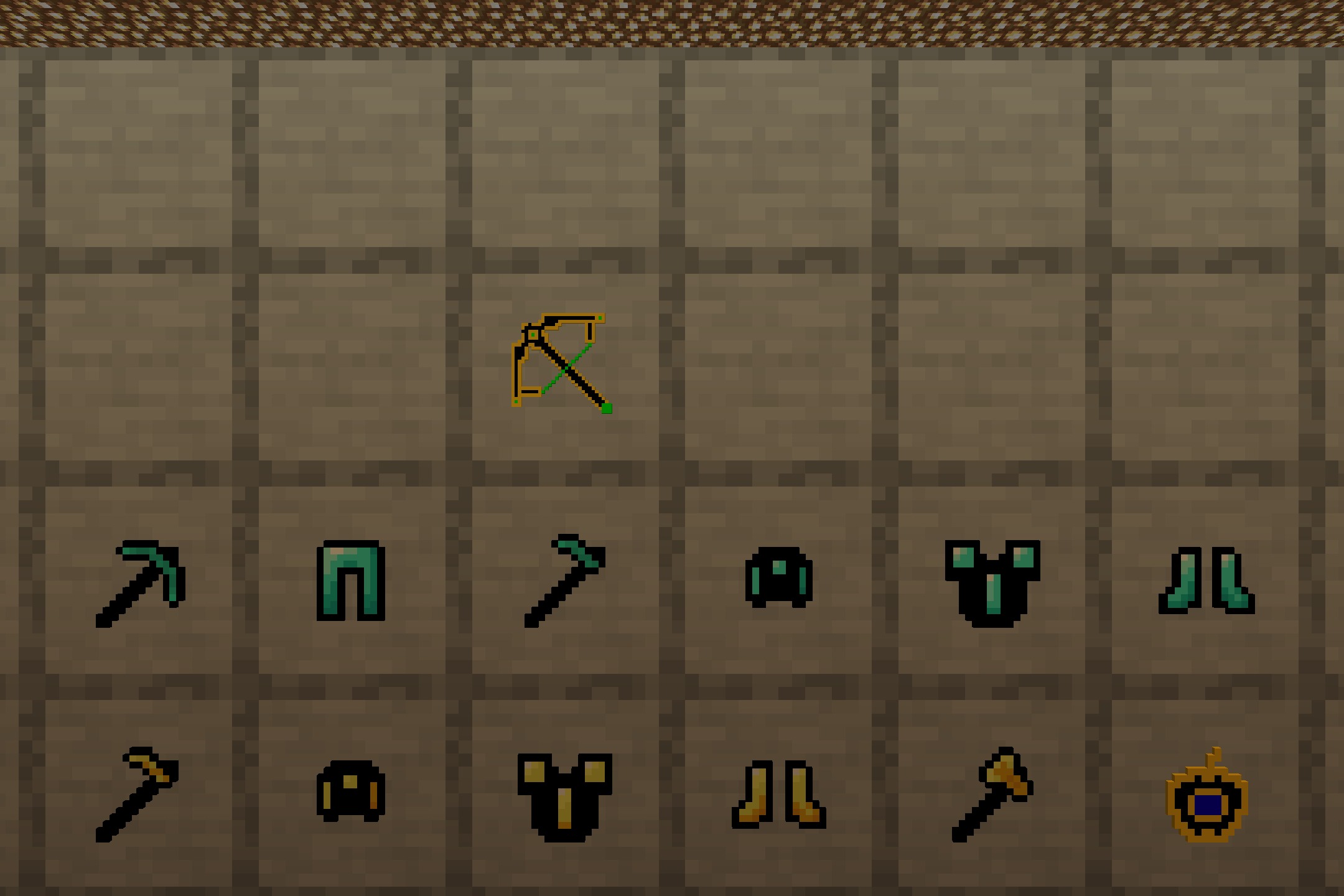 Black Flash PvP Pack Resource Pack Screenshot 3 Black Flash PvP Pack features dark glowing weapons and armor in the inventory