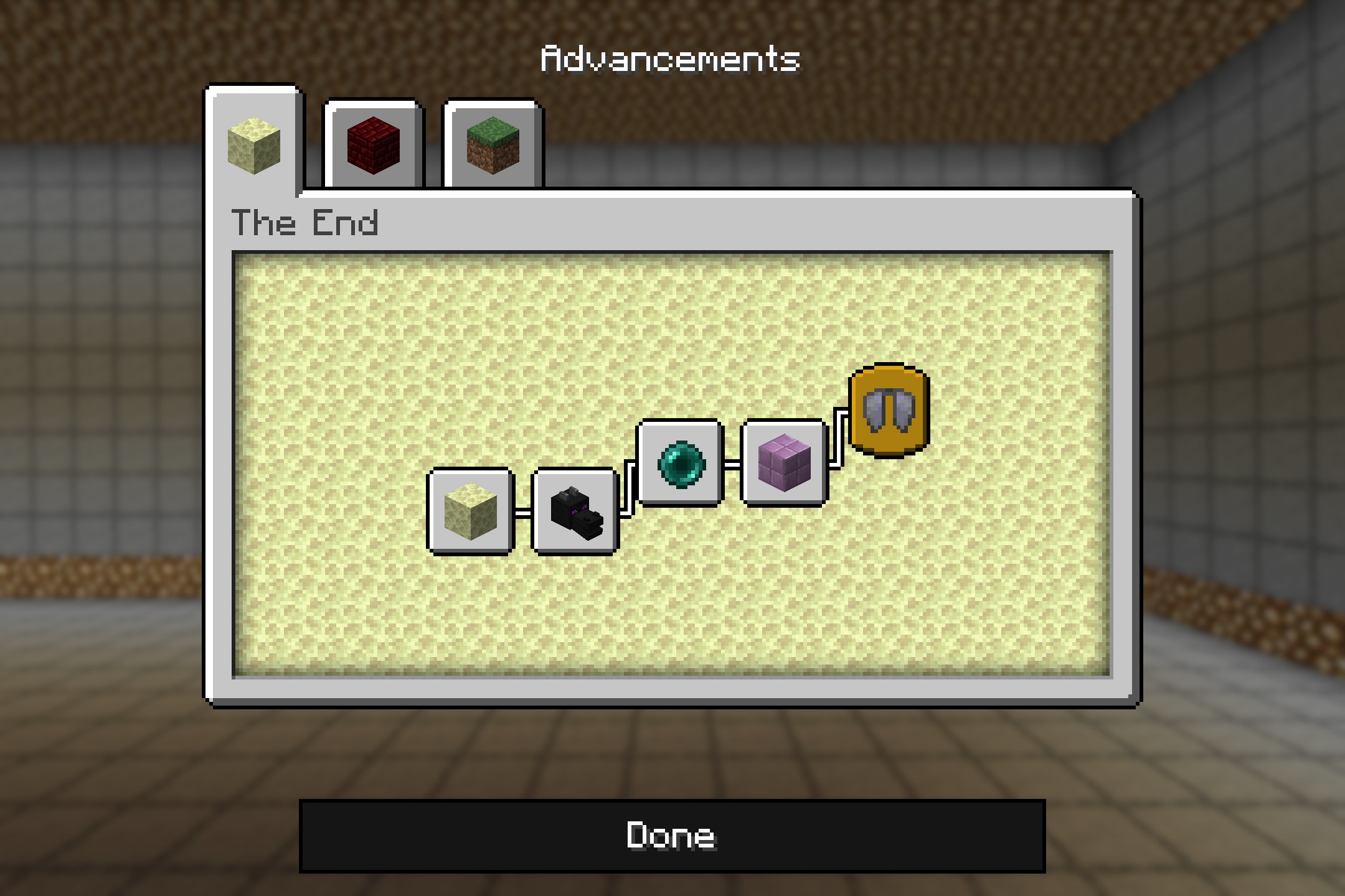 Black Keys Resource Pack Screenshot 2 The advancements screen features a dark background for tracking player progress