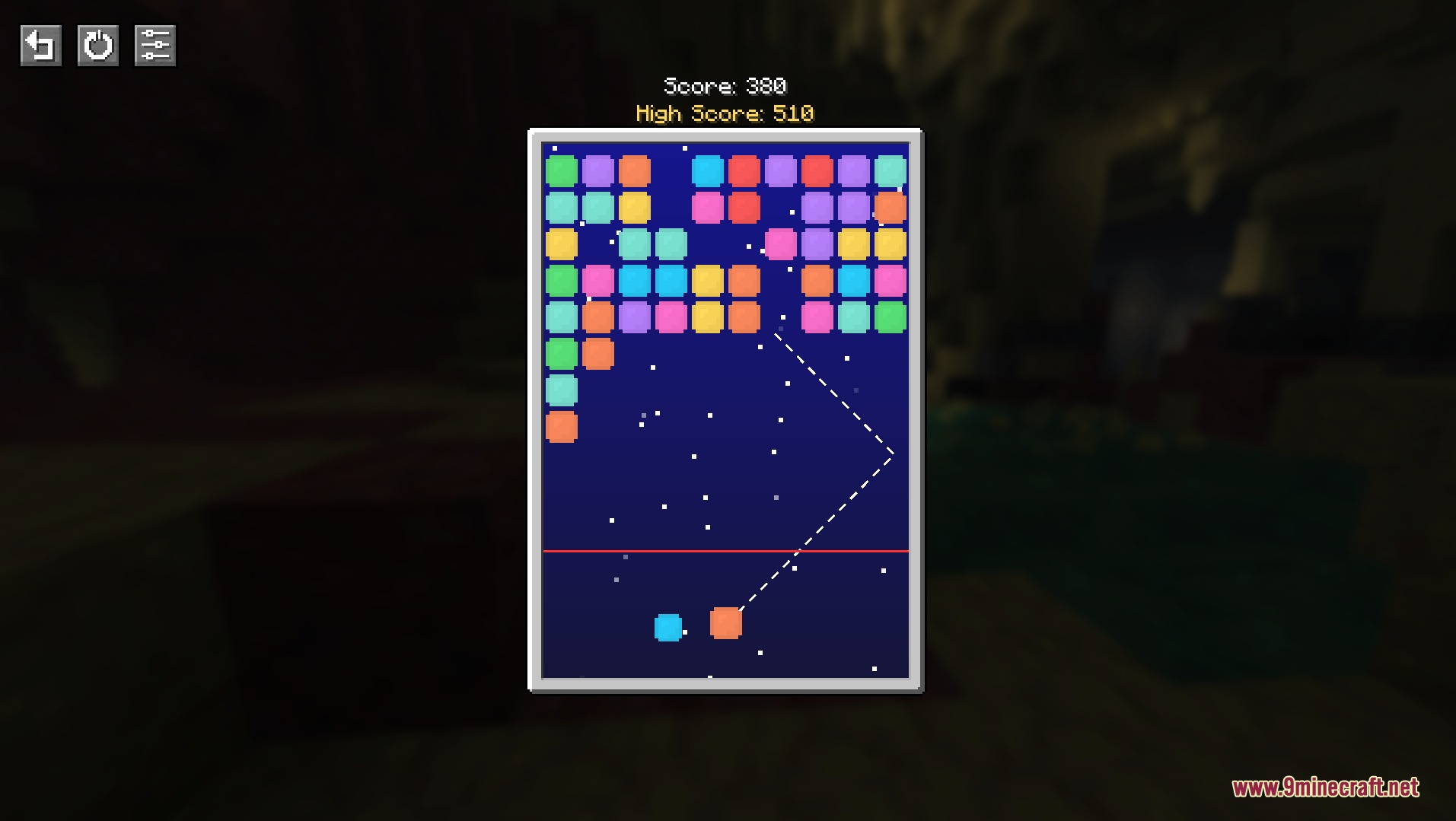 The Block Party Havoc Mod adds a colorful bubble shooter arcade game