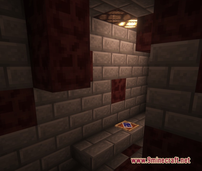 Bloodbathen Mod Screenshot 3 A guide book placed on the floor of a dark stone room