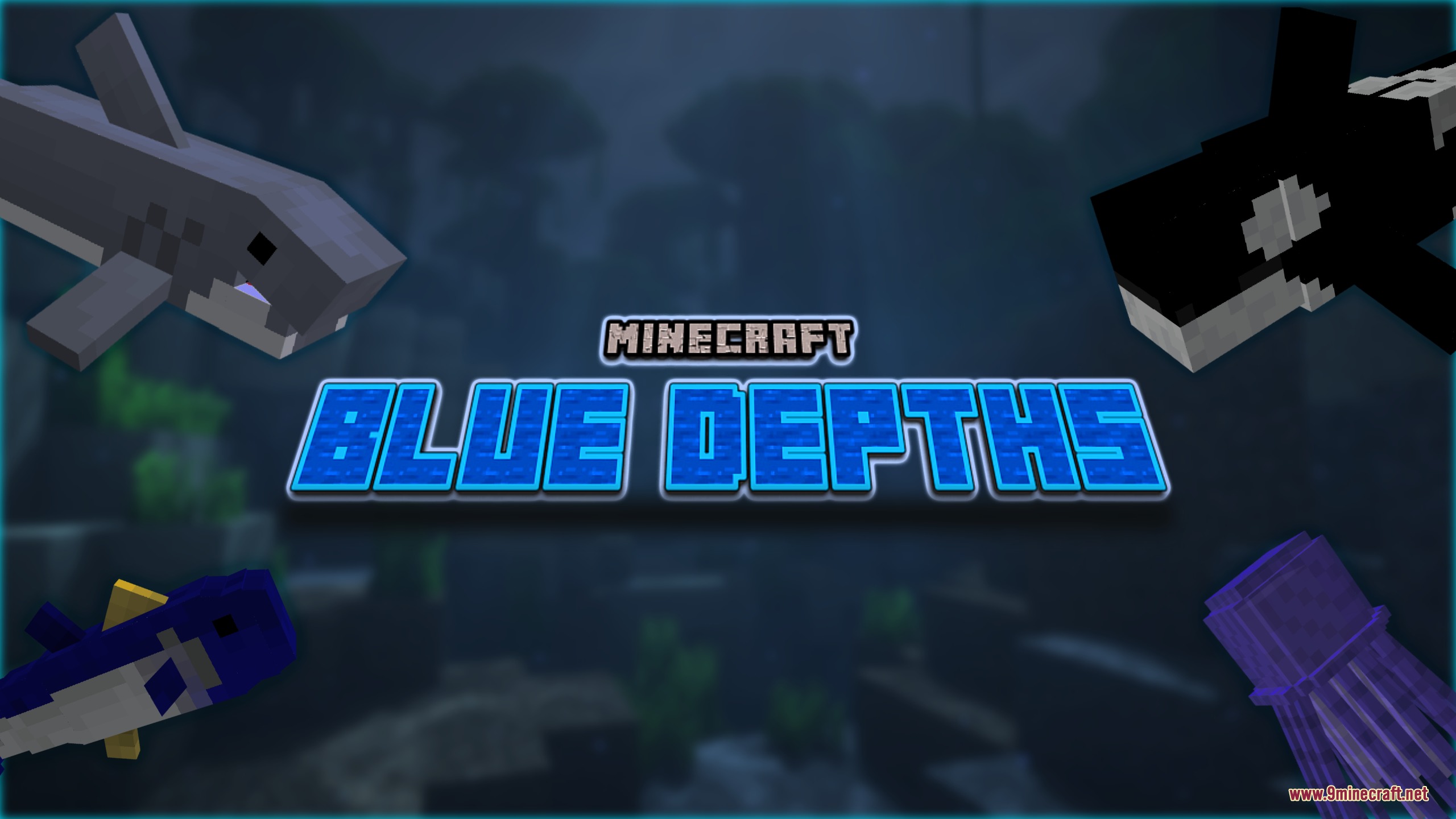 A showcase of marine life including sharks and orcas in Blue Depths