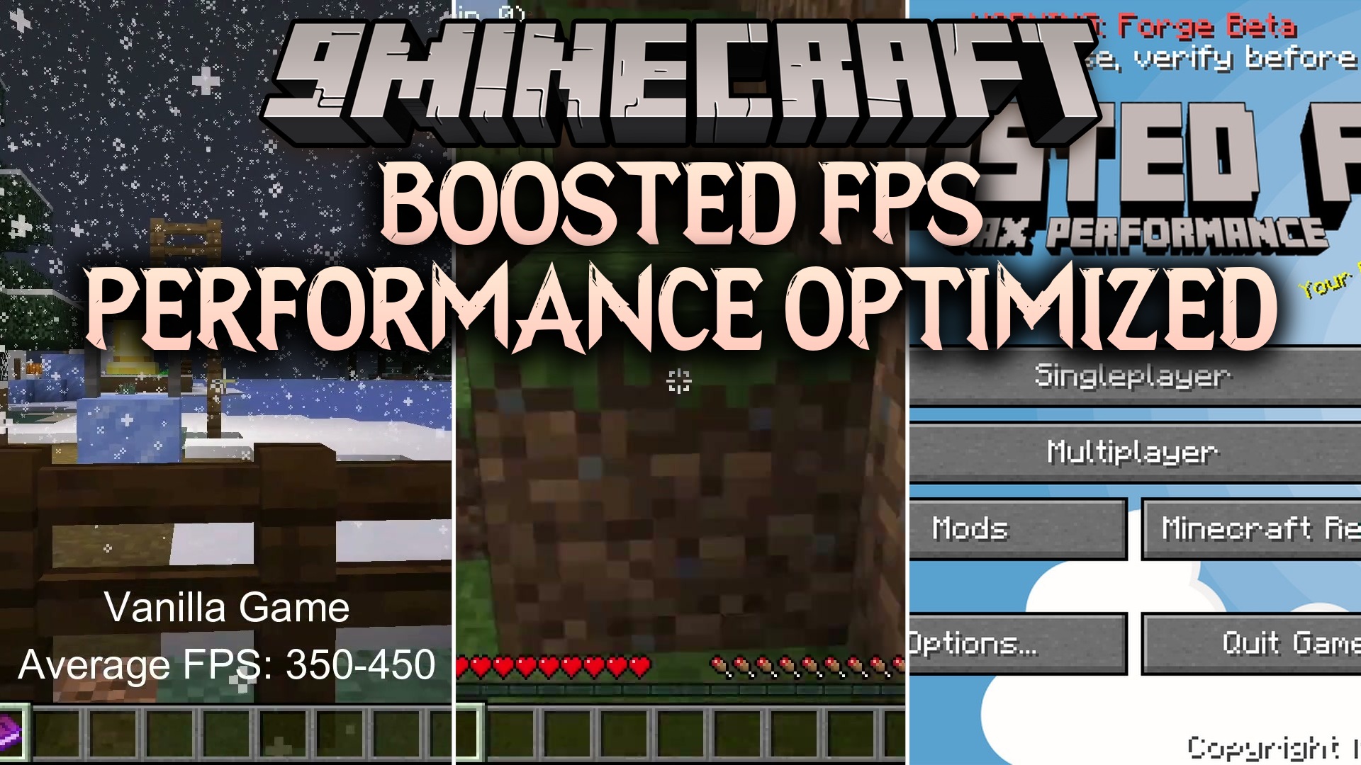 Boosted FPS Performance Optimized Modpack