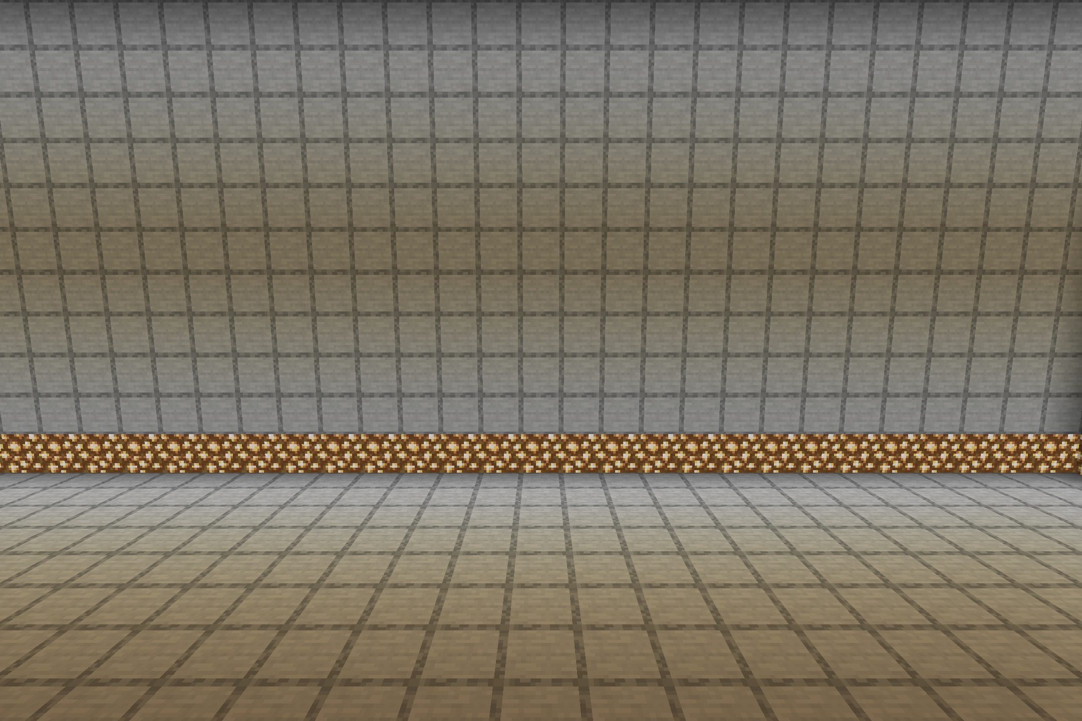 A large wall of clear glass blocks featuring a clean borderless look