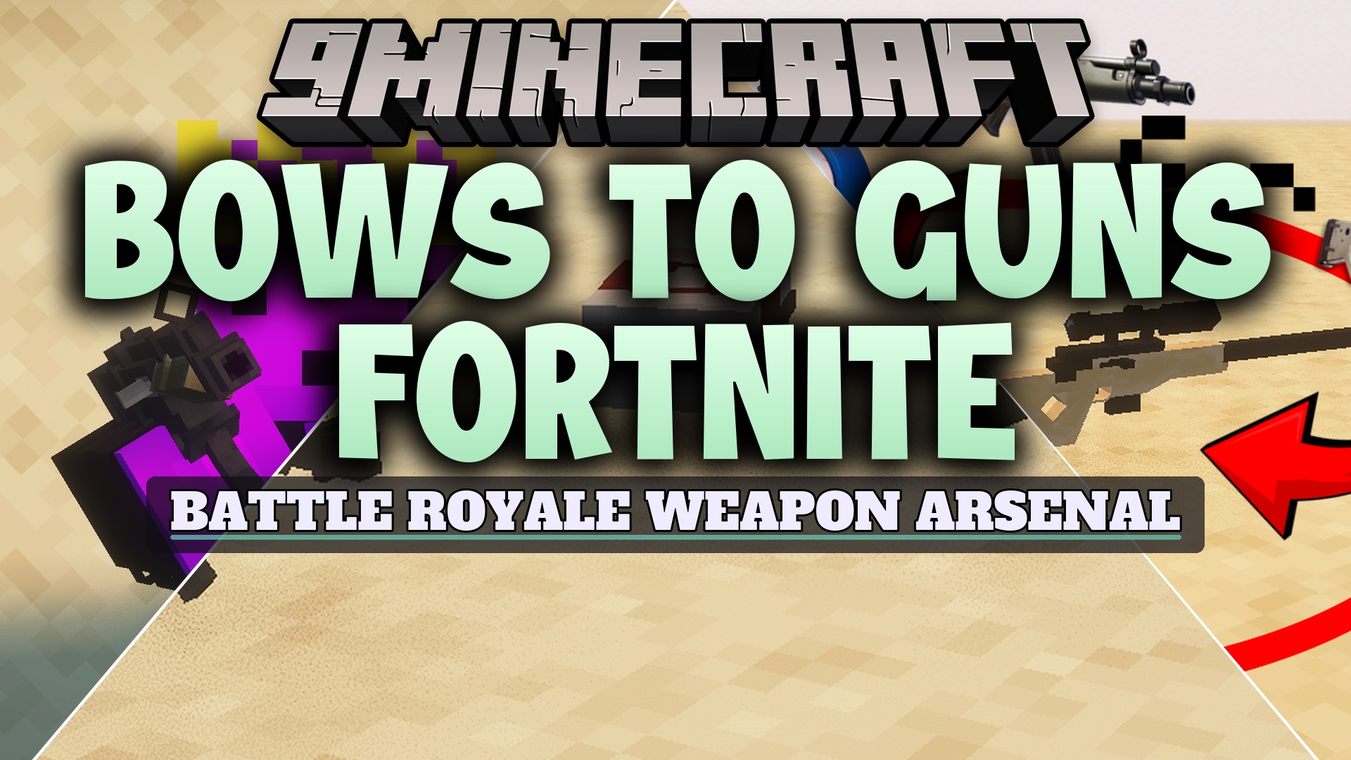 Bows to Guns Fortnite Resource Pack (26.2, 1.20.1) – Battle Royale Firearms