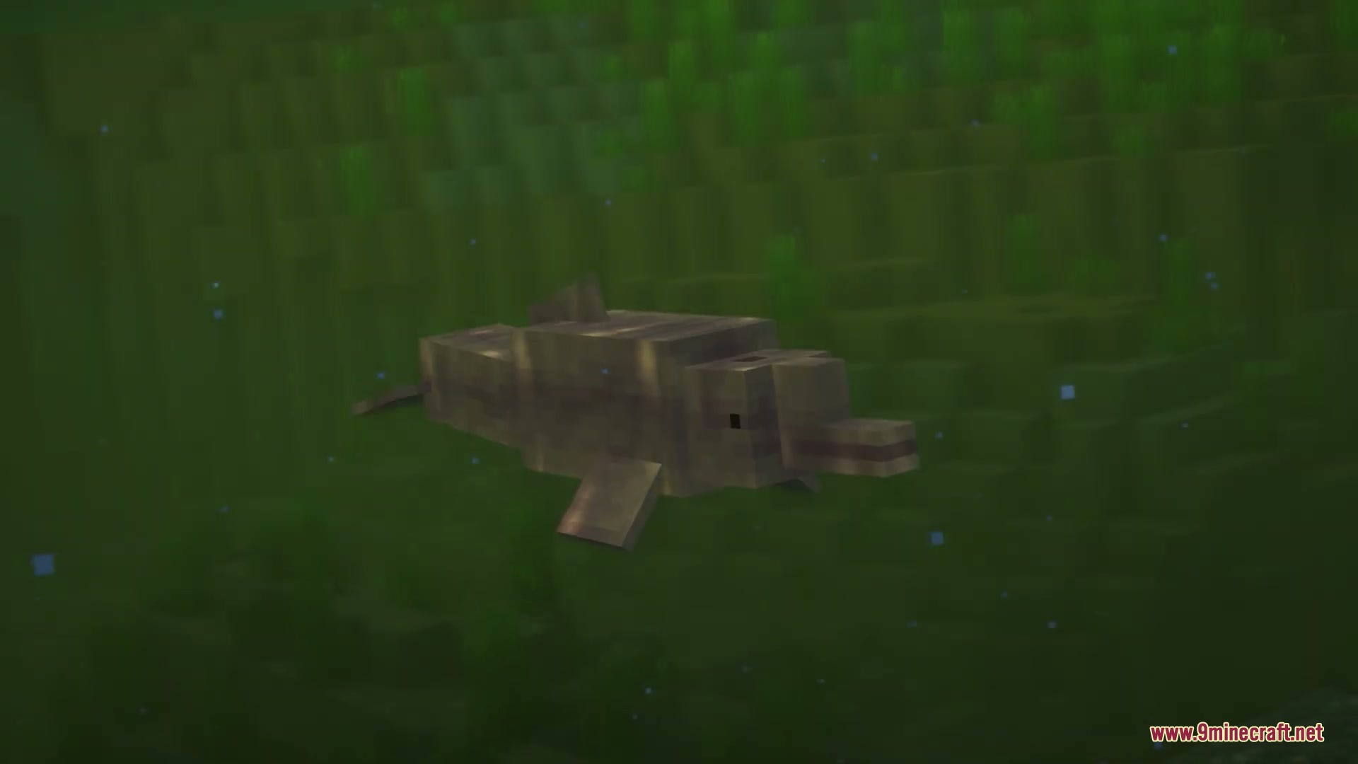 Brazilian Expansion Mod Screenshot 4 A pink boto swimming through the murky green waters of a tropical river