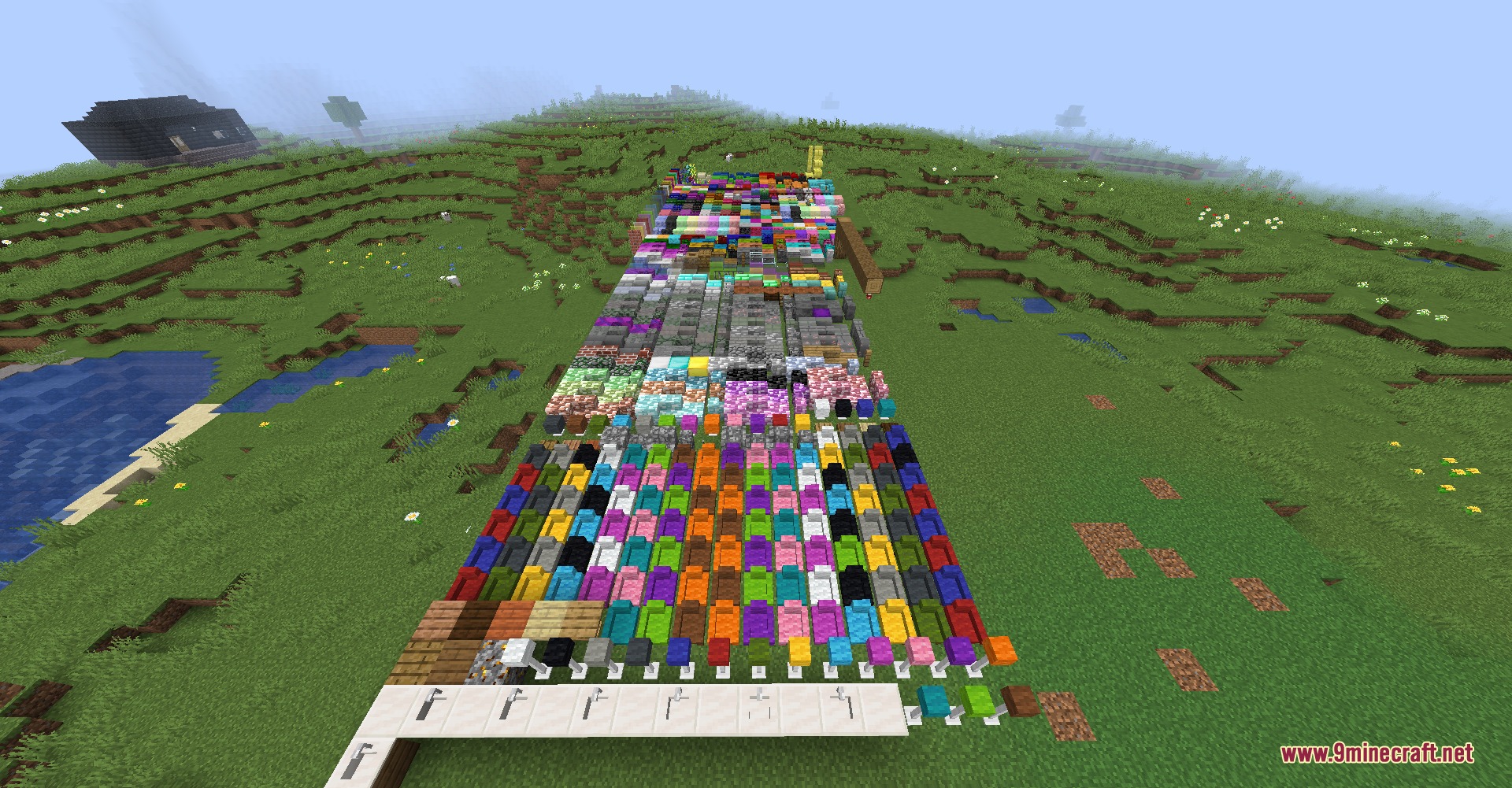 Bricks N' Blocks Mod Screenshot 5 Bricks N Blocks mod adds many colorful blocks and furniture items to Minecraft