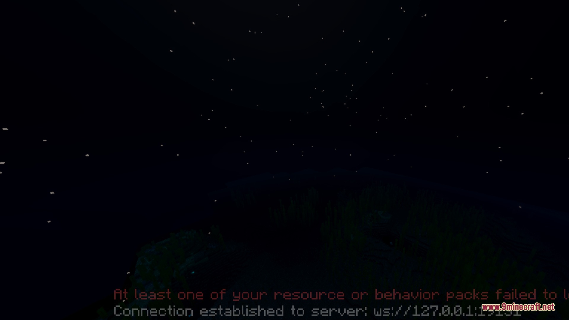 Bsl Vibrant Visuals Shader Screenshot 4 Minecraft screen showing a resource pack error message on a dark background