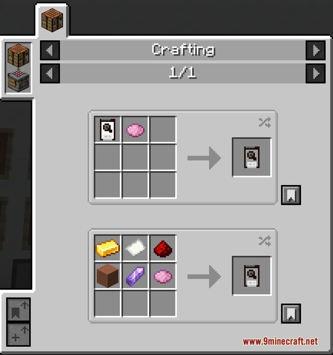 Crafting recipes for a portable drive using various materials and pink dye