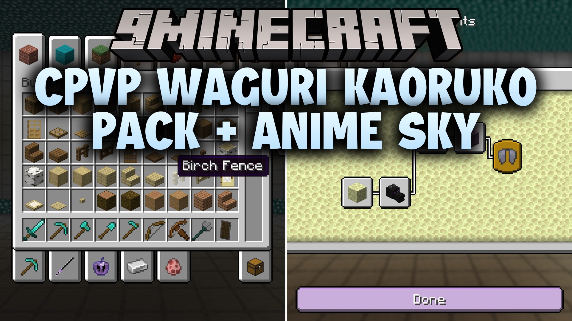 CPvP Waguri Kaoruko Pack + Anime Sky Resource Pack