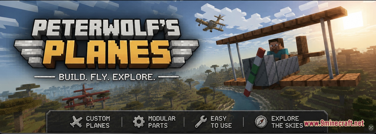 Canvas Skybolt Mod Screenshot 3 Canvas Skybolt Mod title screen showing biplanes flying over a scenic landscape