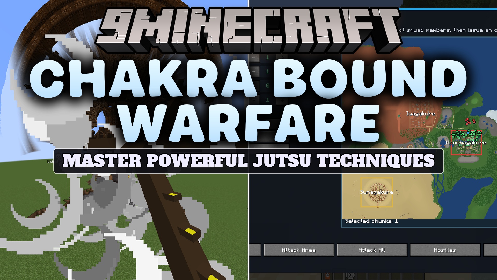 Chakra Bound Warfare Mod (1.20.1) – Master Clan Jutsu and Command Shinobi Squads