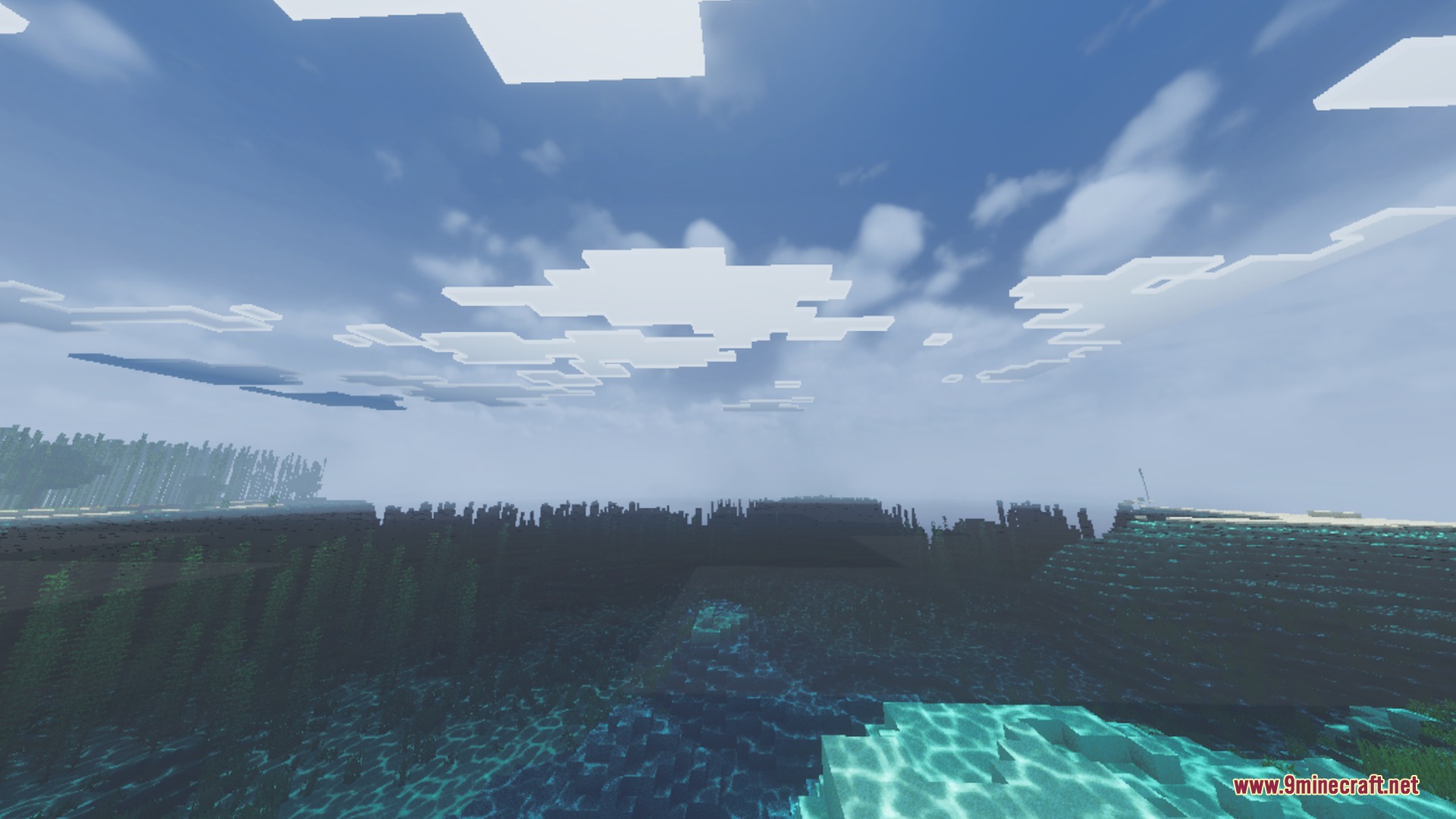 Chroma Visuals Shader Screenshot 2 Crystal clear ocean water with realistic reflections and enhanced lighting effects