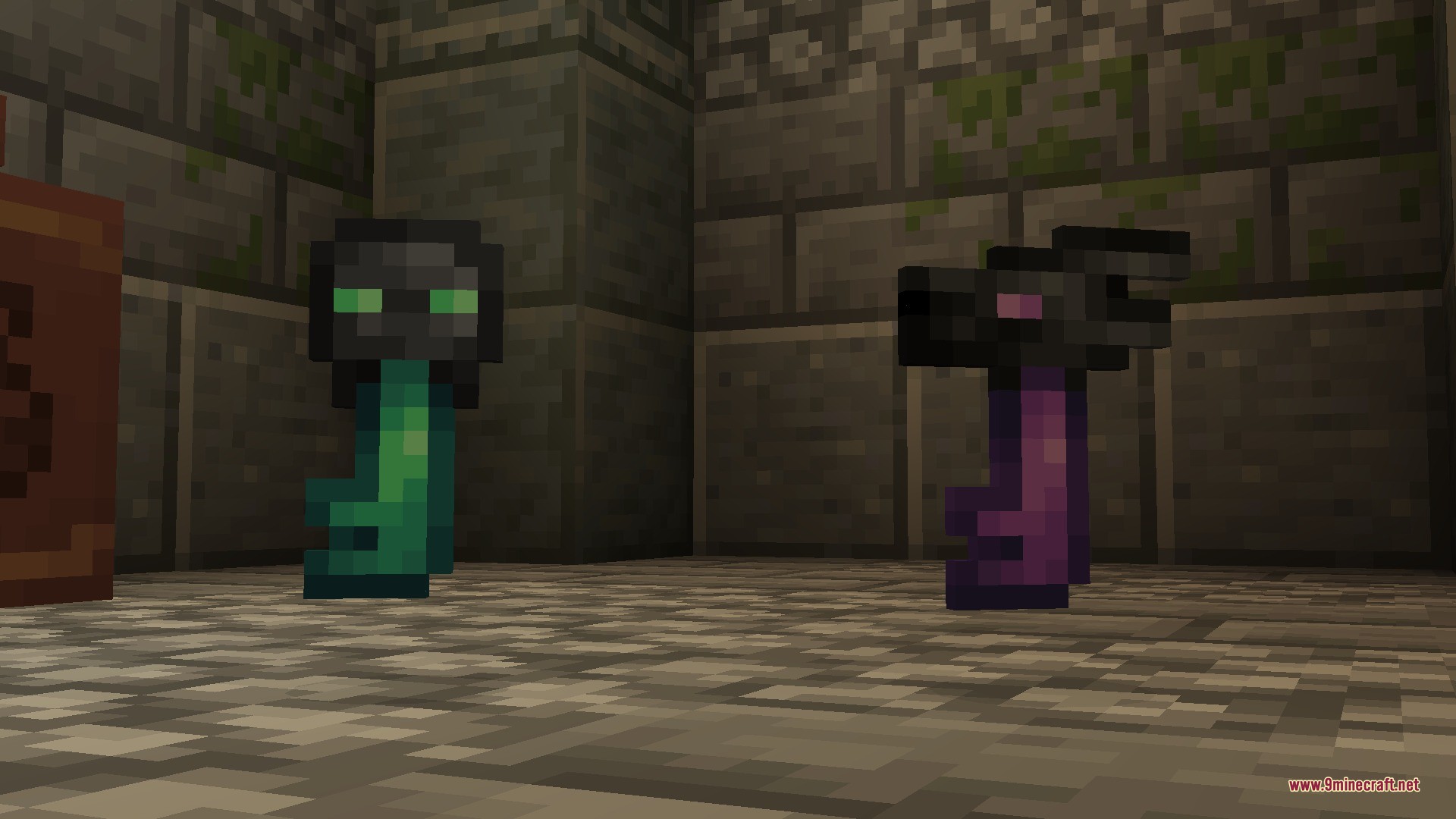 Citadel of Trials Data Pack Screenshot 2 Green and purple keys with mob heads used for unlocking reward vaults