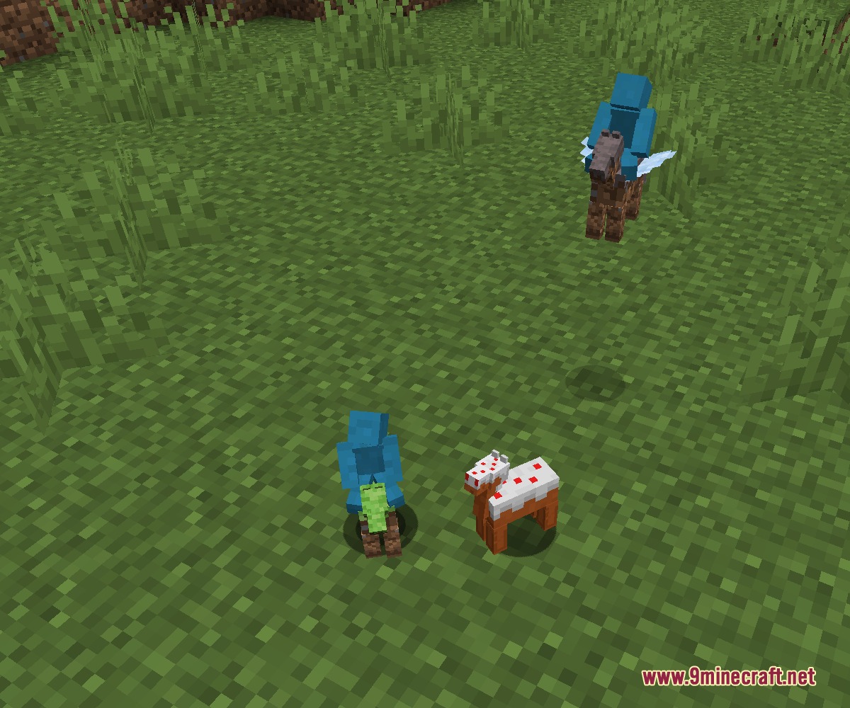 Clay Soldiers Remake Mod Screenshot 3 Tiny blue clay soldiers riding a winged horse and standing near cake