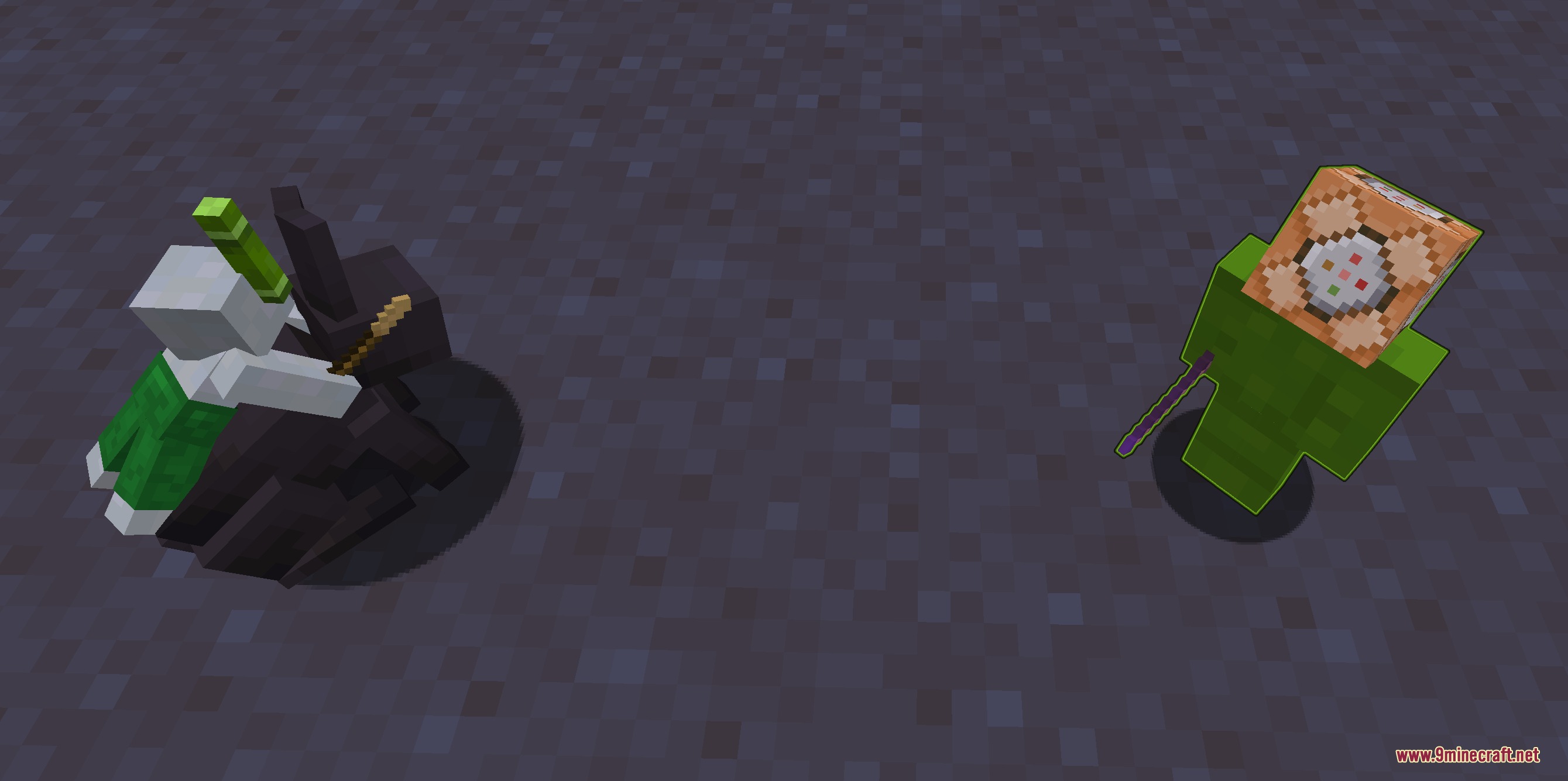 Clay Soldiers Remake Mod Screenshot 8 White soldier on a mount and a soldier with a command block head