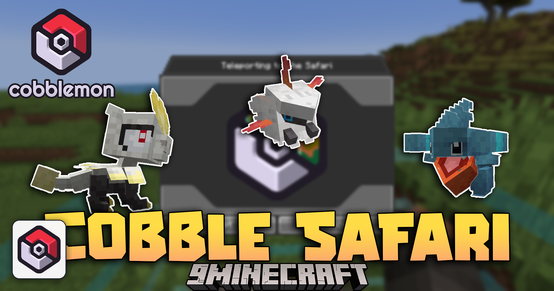 Cobble Safari Mod (1.21.1) – Hunt Rare Creatures In Classic Safari Zones