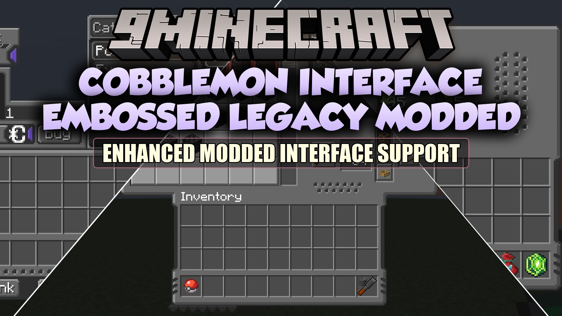 Cobblemon Interface Embossed Legacy Modded Resource Pack (1.21.11, 1.21.1)