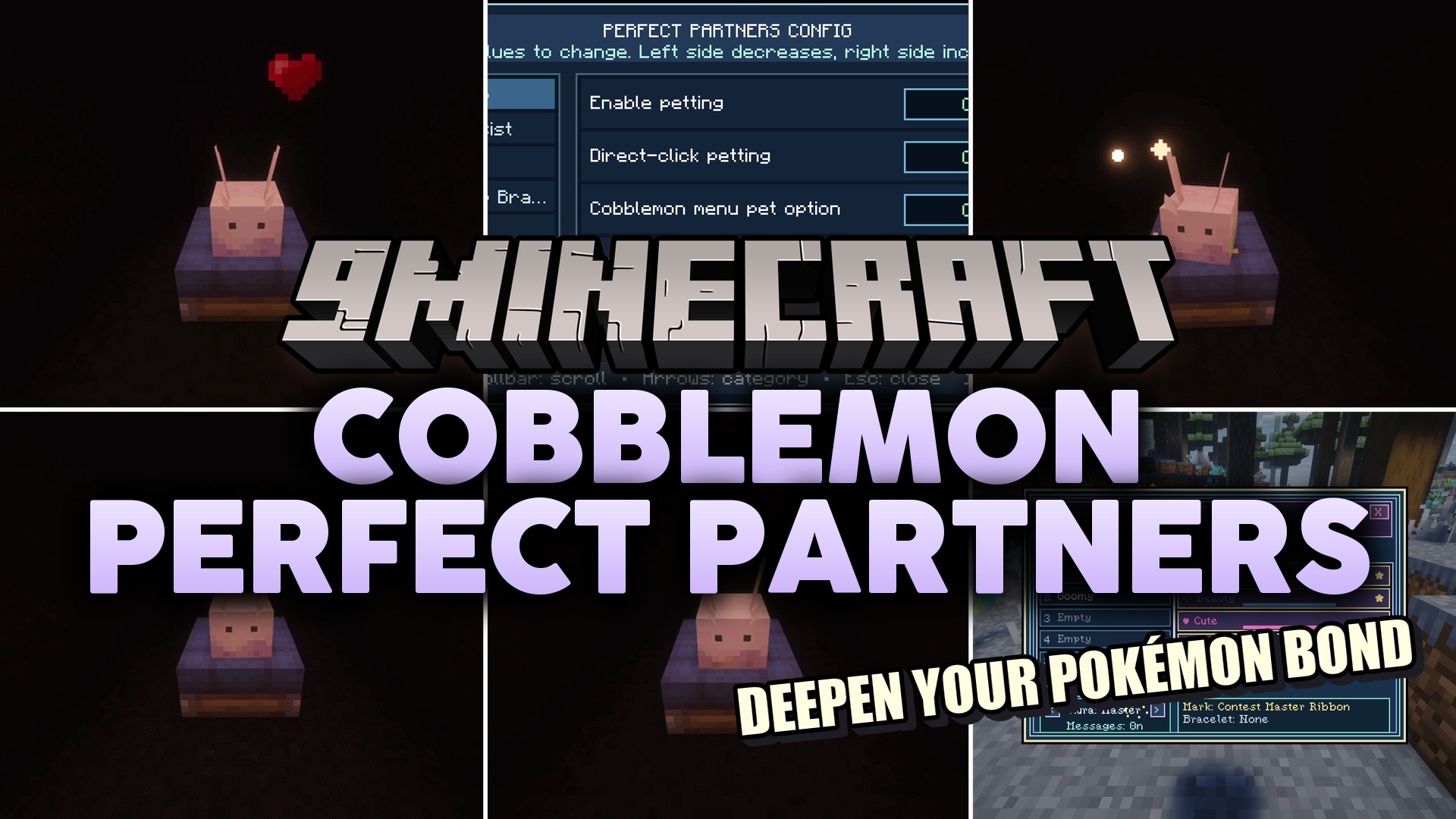 Cobblemon Perfect Partners Mod (1.21.1) – Pet, Travel, and Bond