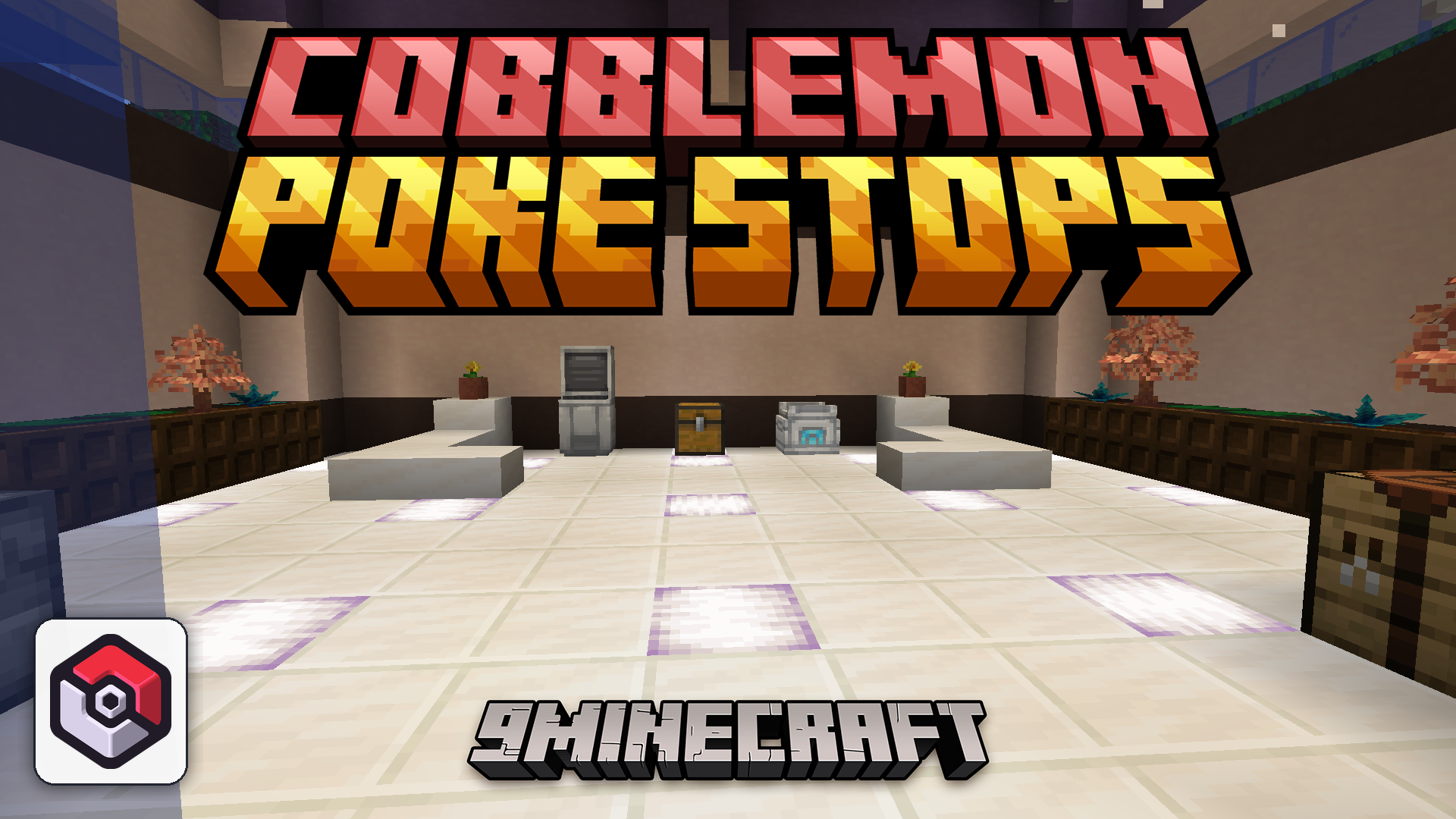 Cobblemon Poke Stops Mod (1.21.1) – Heal Your Cobblemon Team Without Going Home