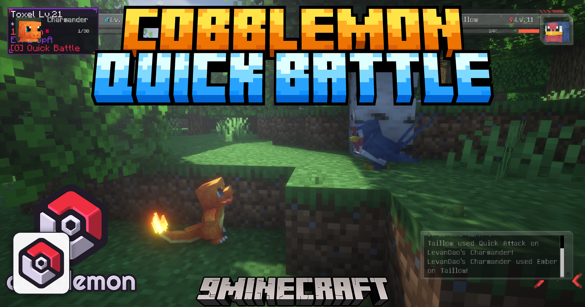 Cobblemon Quick Battle Mod (1.21.1) – Fight Wild Monsters Without Battle Screens
