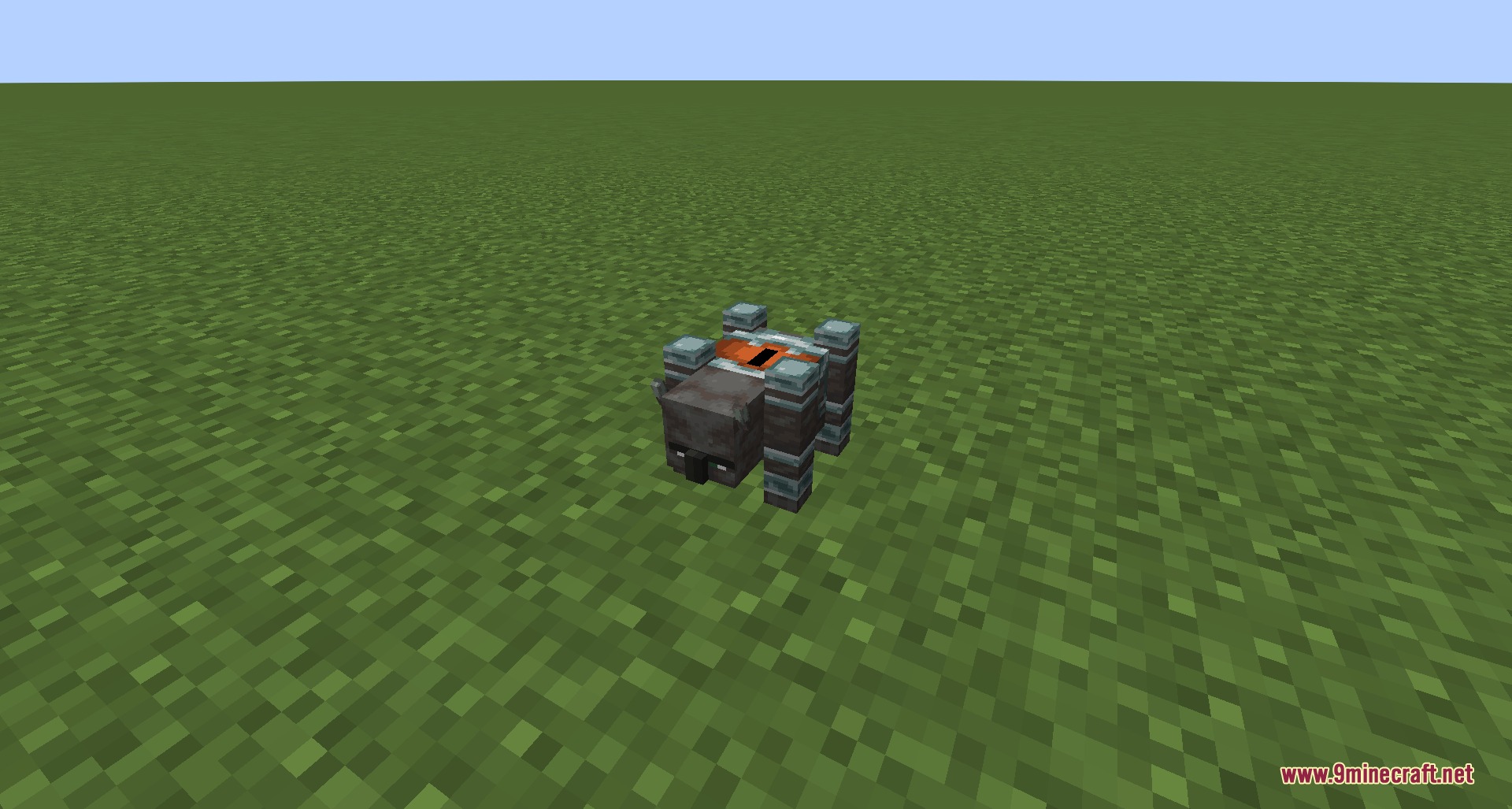 Ravager shaped coin bank from the Coin Banks for Villager Coin mod