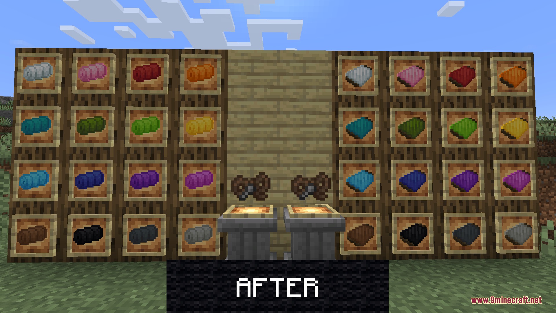 Comforts Modernized Resource Pack Screenshot 2 Comforts Modernized updates textures for sleeping bags and hammocks displayed in item frames