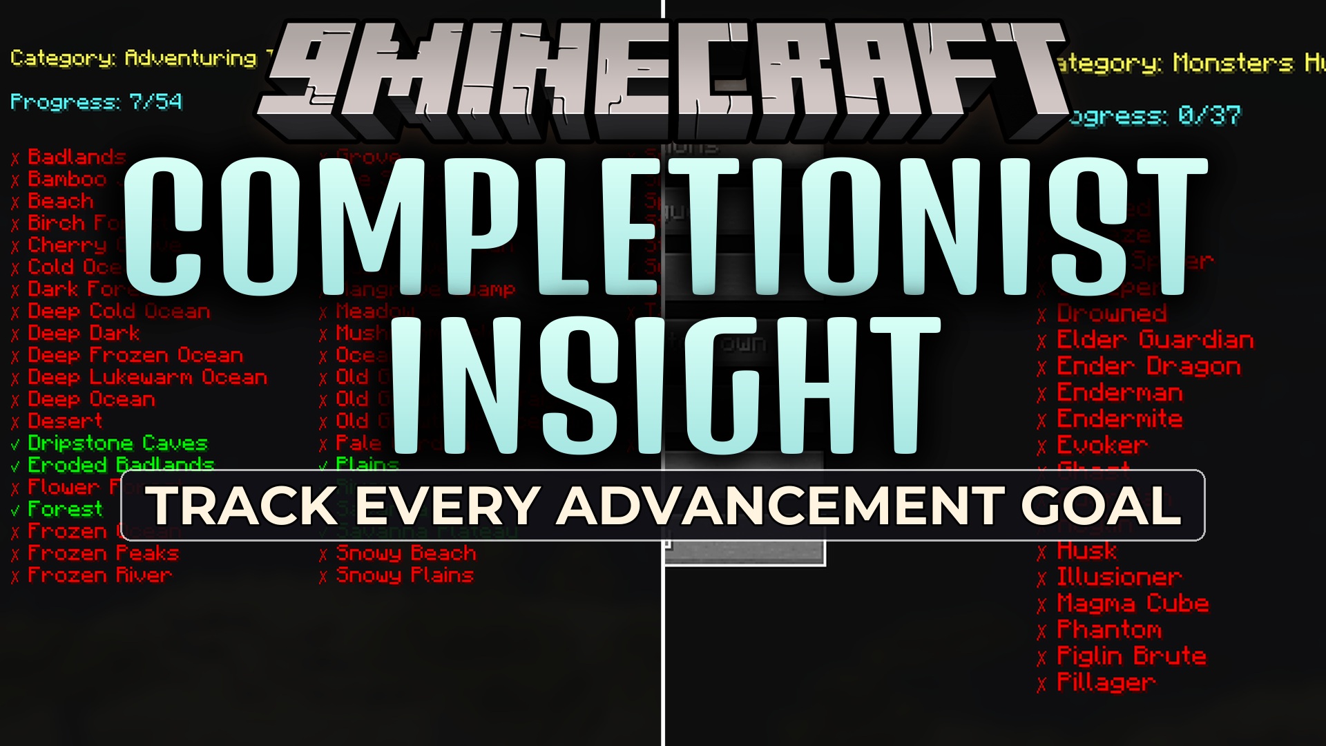 Completionist Insight Mod (26.2, 1.21.1) – Finish Every Advancement Without Any