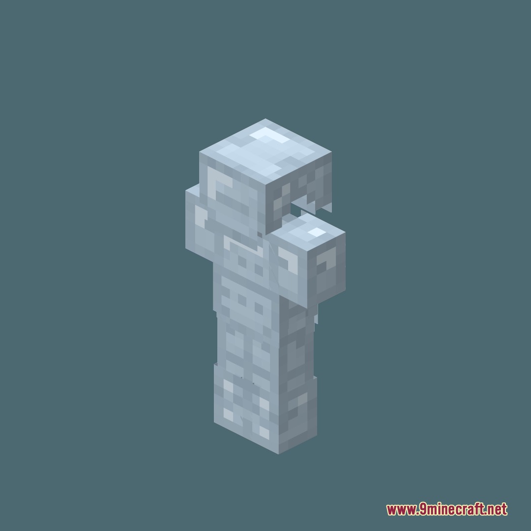 Comprogrammer Programmer Art Mod Compat Compliation by Flabberghast2 Resource Pack Screenshot 2 A glowing blue spirit mob with a blocky design in classic style
