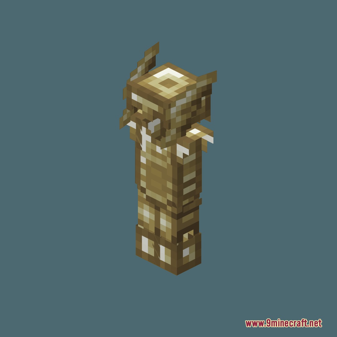 Comprogrammer Programmer Art Mod Compat Compliation by Flabberghast2 Resource Pack Screenshot 4 Full set of brown wooden armor with a detailed helmet design