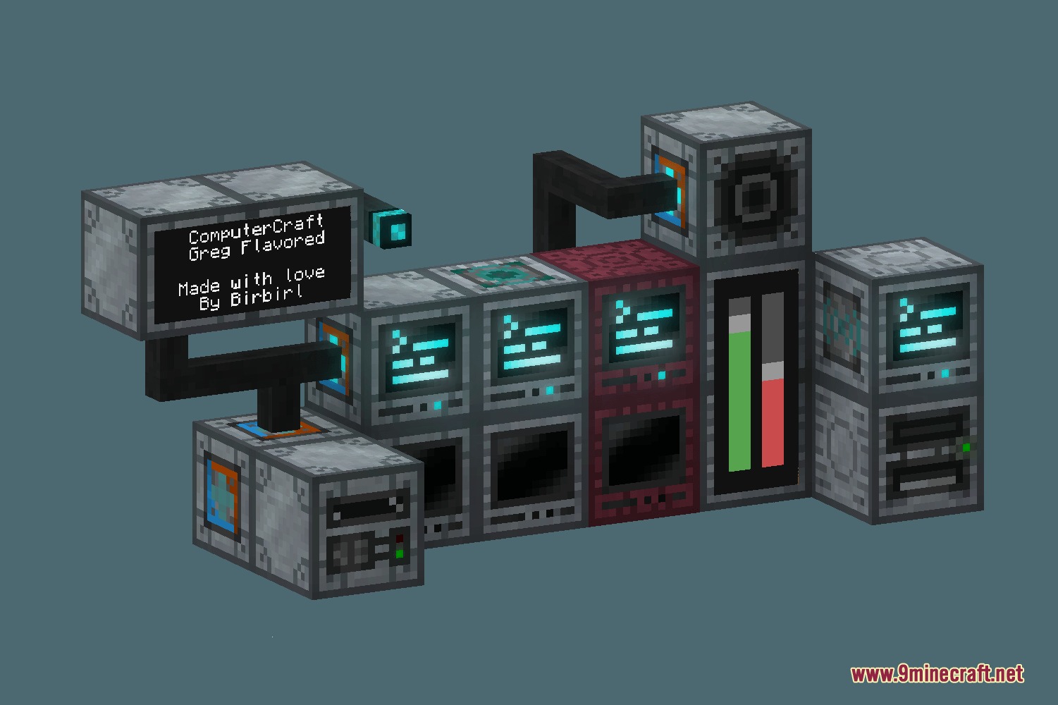 ComputerCraft Greg Flavored resource pack featuring industrial style computers and monitors