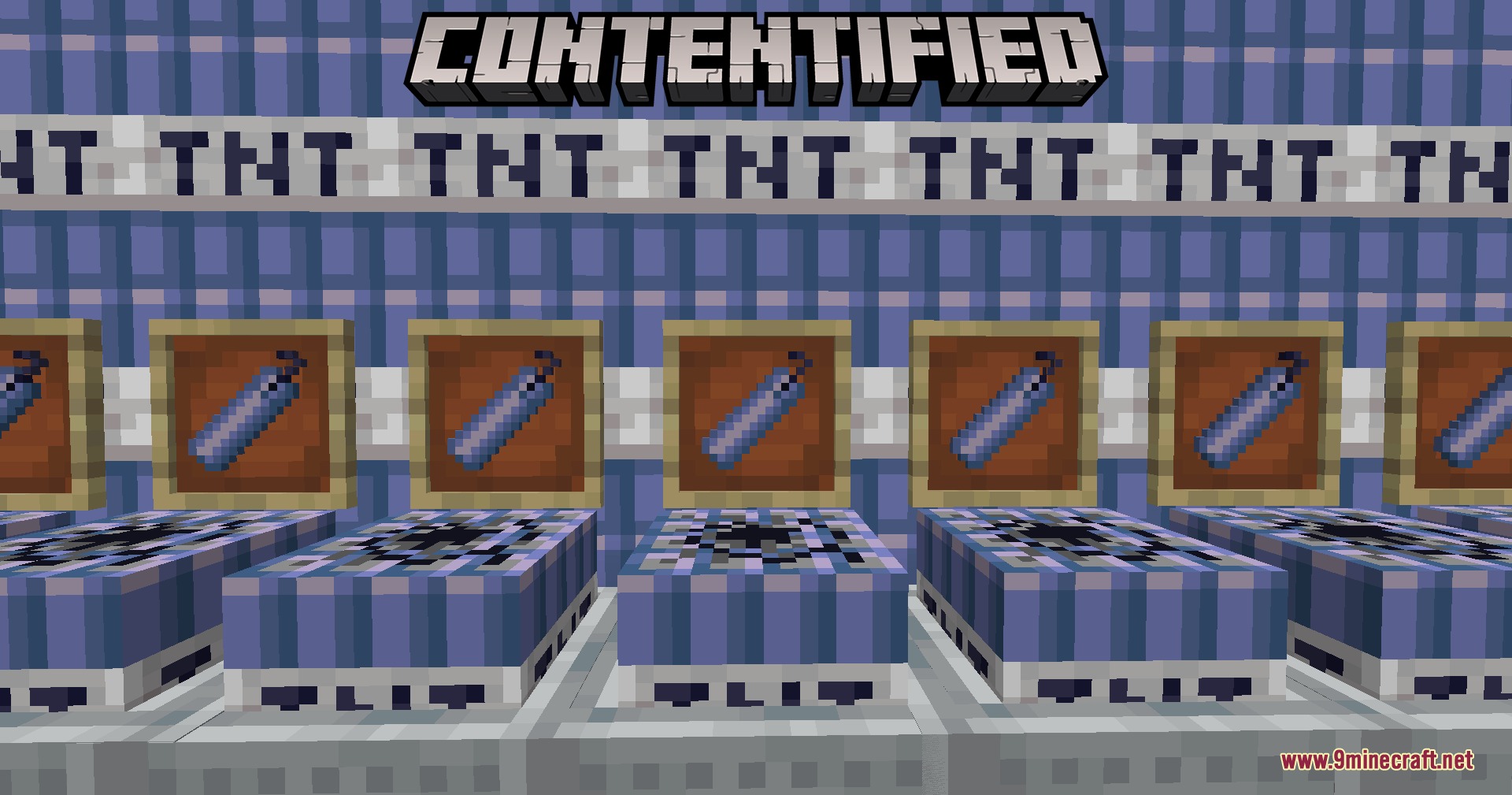 Contentified Mod Screenshot 7 Blue wind TNT blocks and dynamite items from the Contentified mod