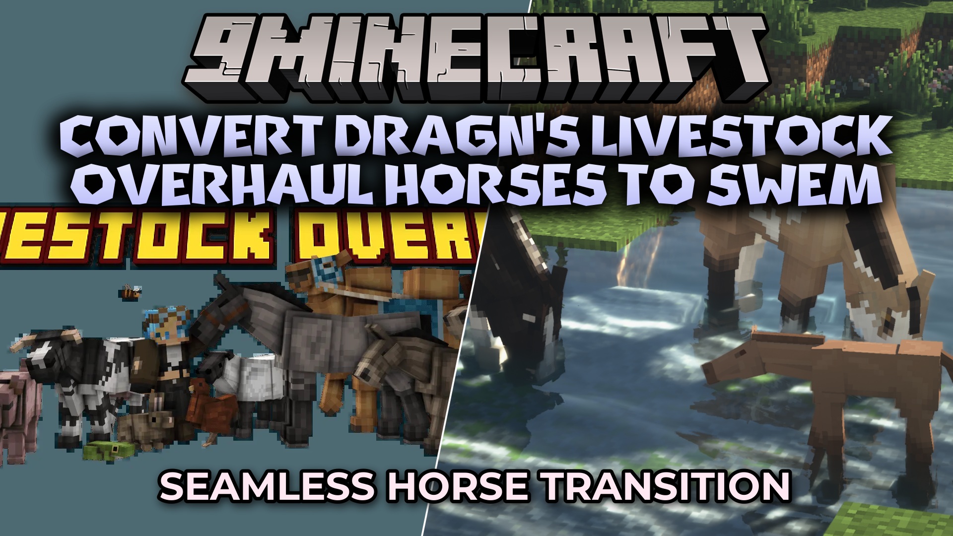Convert Drag N's Livestock Overhaul Horses to SWEM Data Pack (1.20.1)