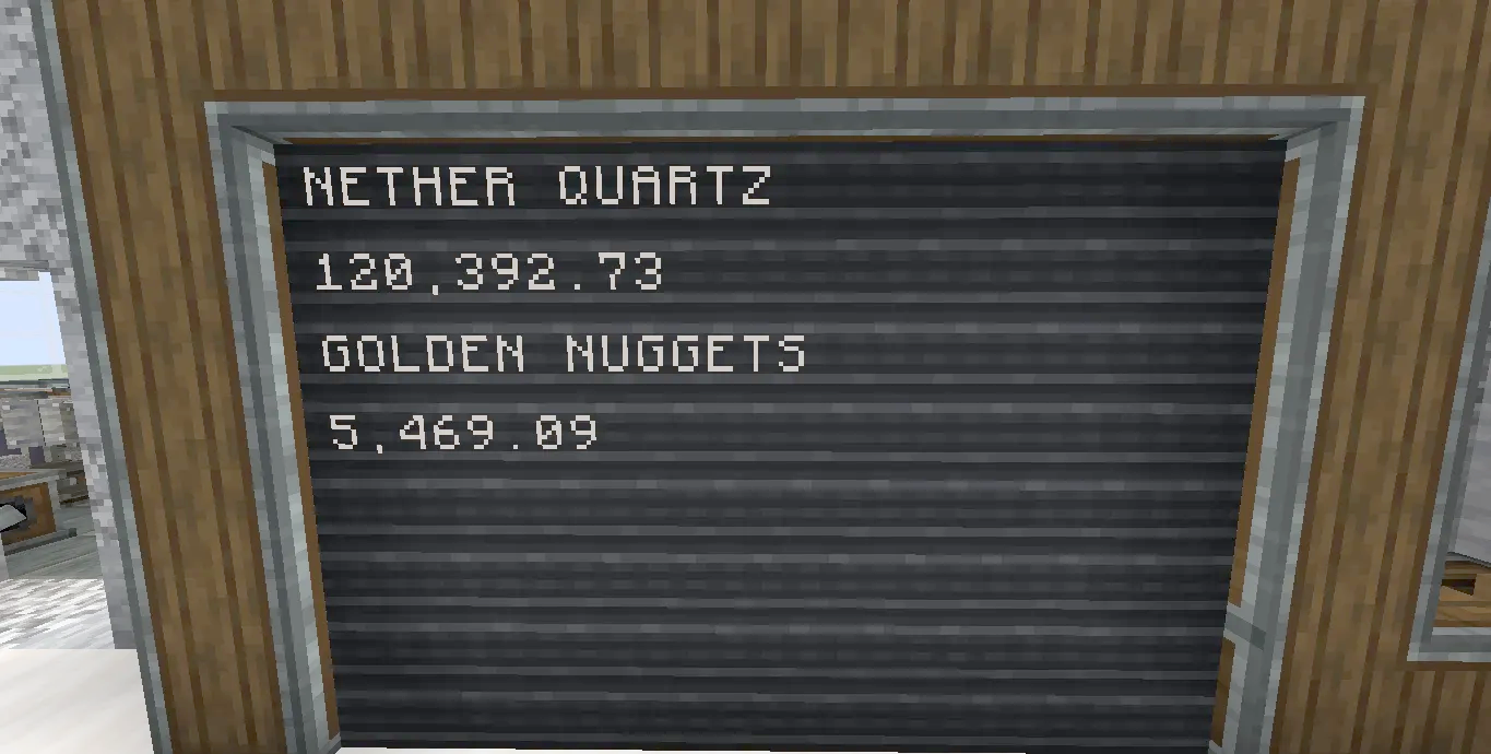 Display board for the Corporation Quartz and Golden Blocks Schematic tracking production