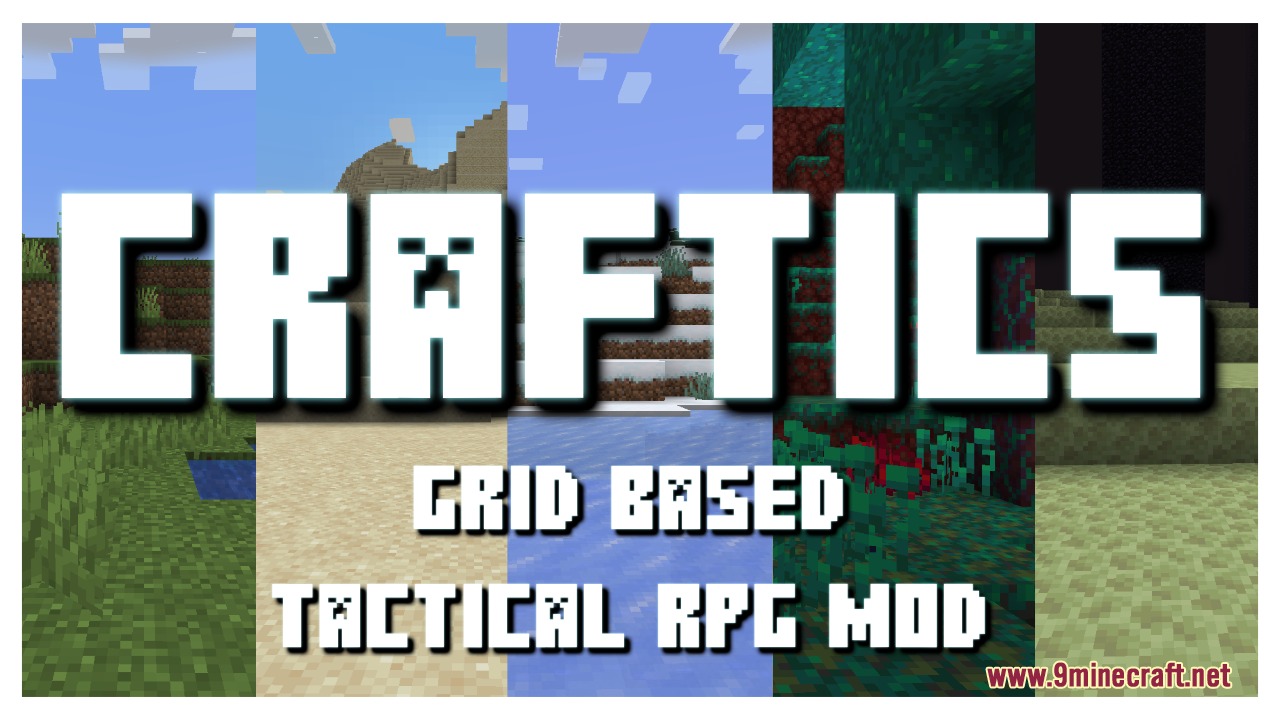 Craftics Grid Based Tactical RPG Mod Screenshot 6 Title card for the Craftics grid based tactical RPG mod for Minecraft