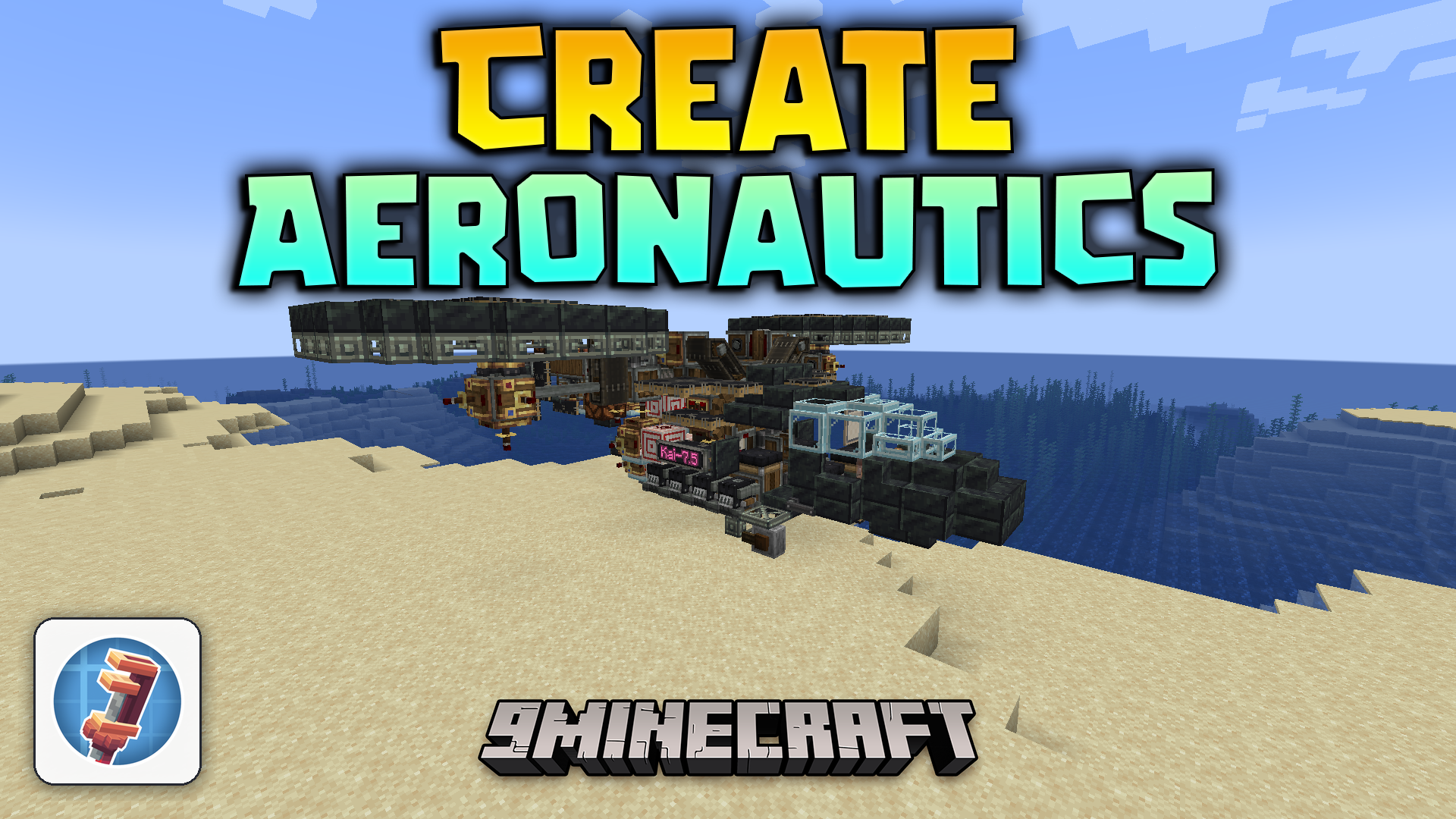 Create Aeronautics Mod (1.21.1) – Build and Fly Custom Mechanical Airplanes