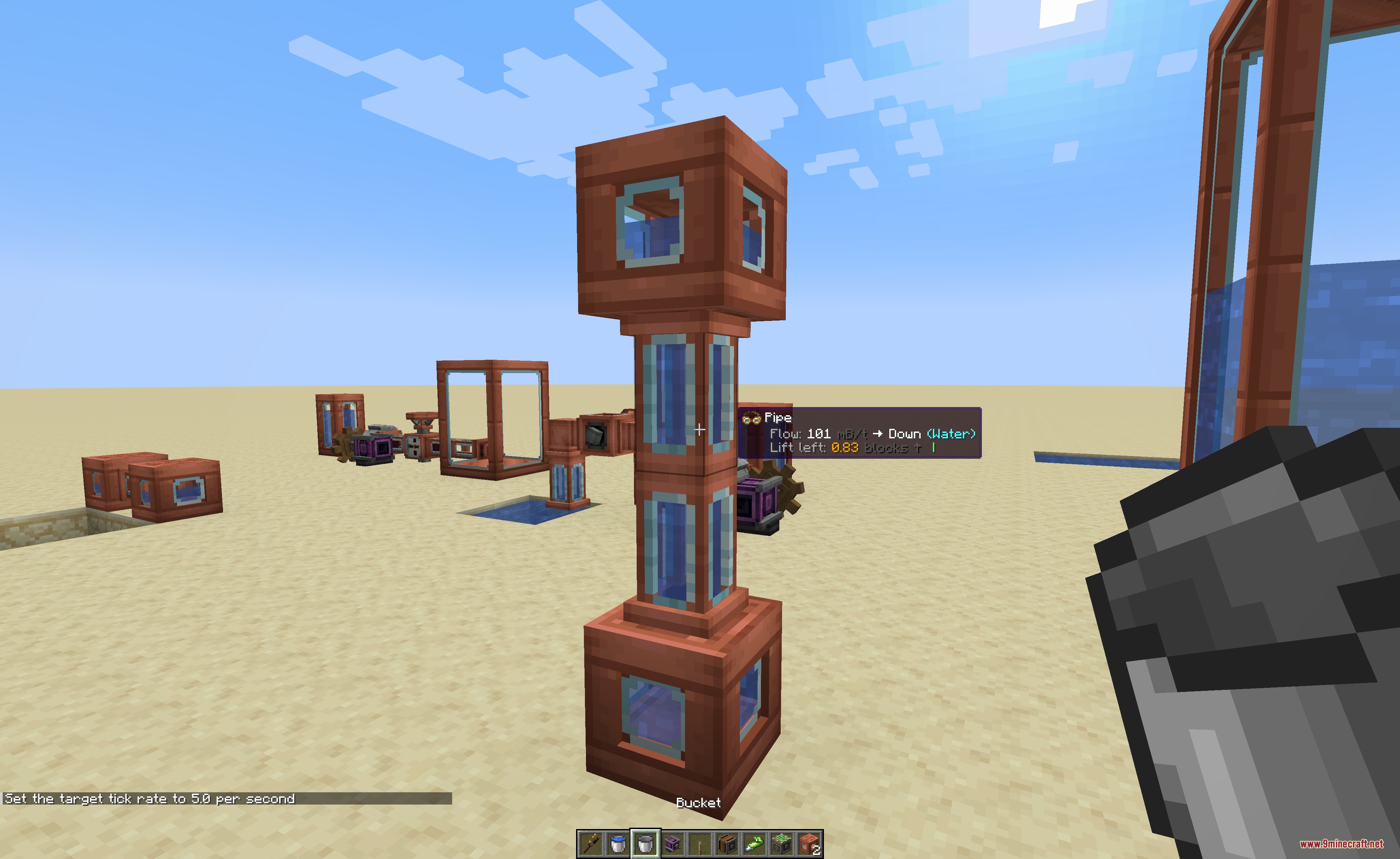 Create Pipes'n Physics Mod (1.21.1) – Move Liquids Downhill with Real World — screenshot 2