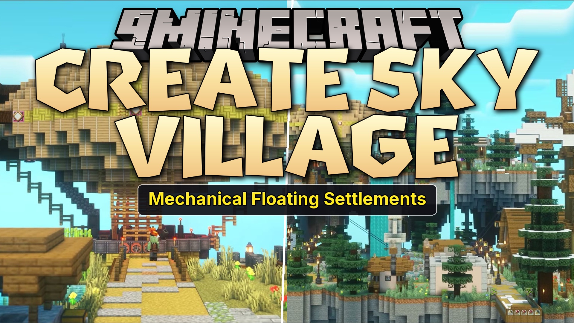 Create Sky Village Mod