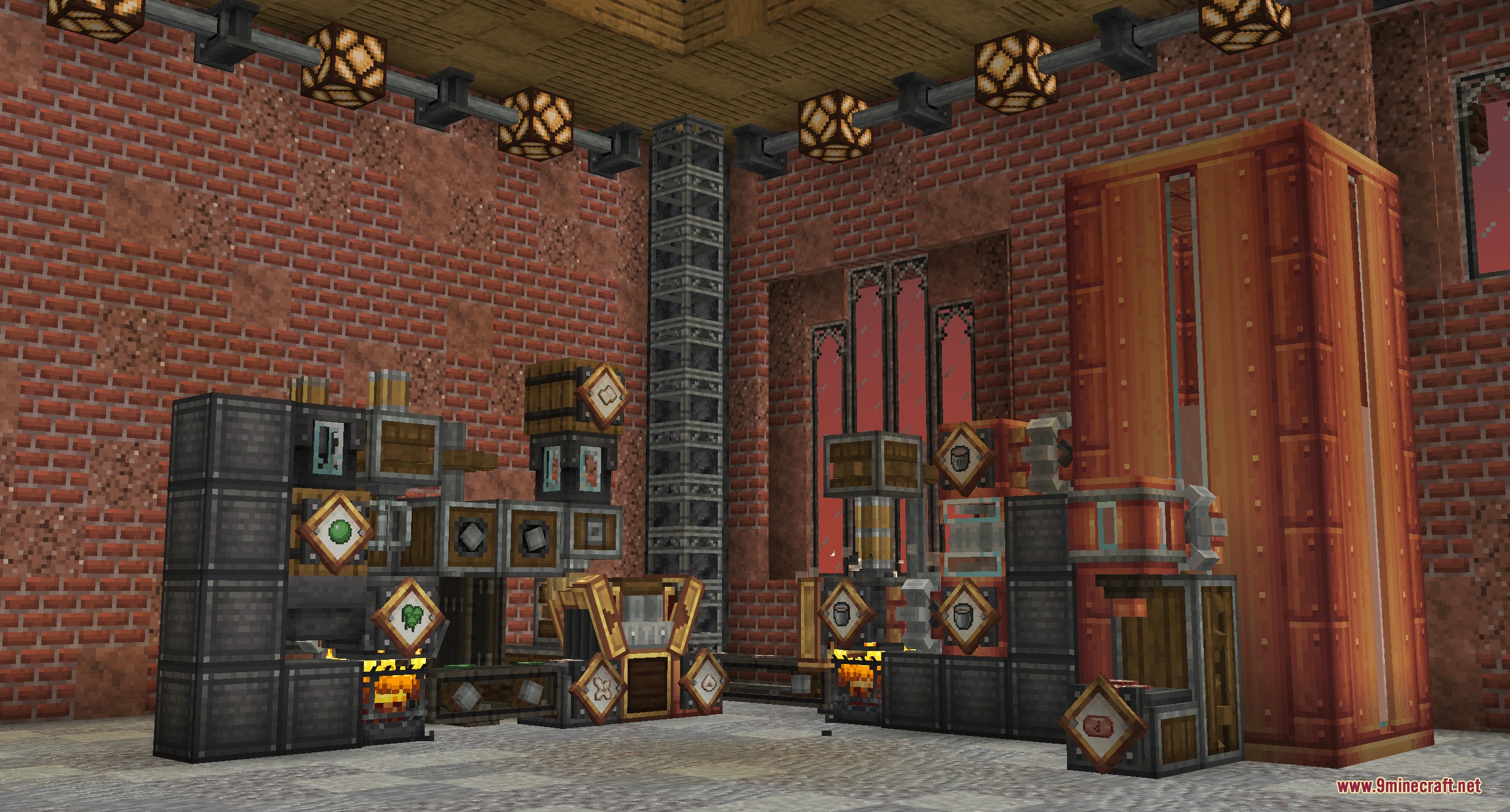 New factory machines for crafting items in the Create Testosterone Mod