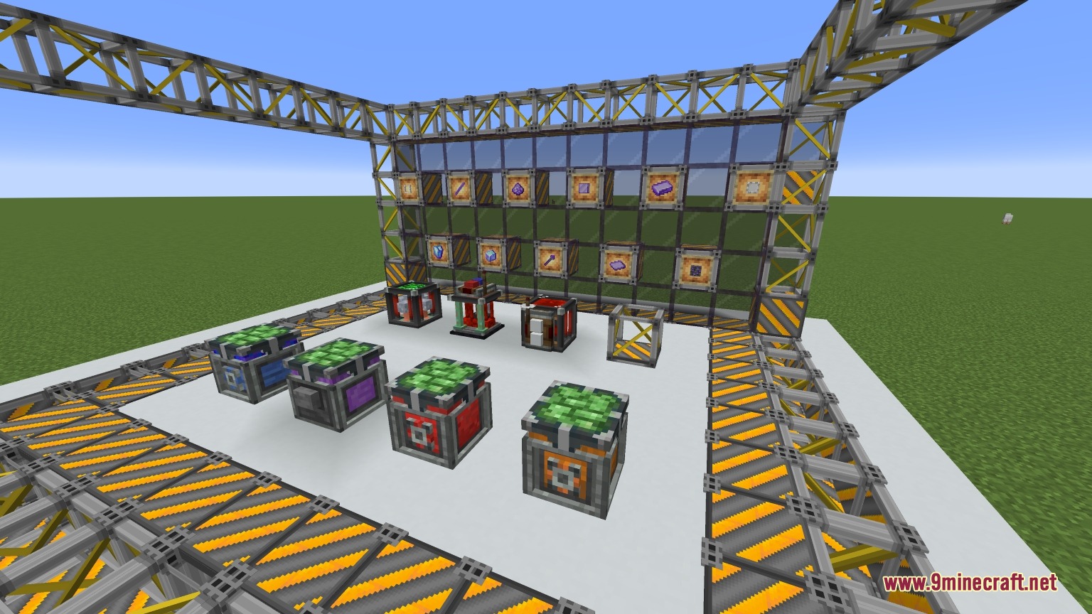 Create Twistermill VS Sable Mod Screenshot 1 Various machine blocks and control tables from the Create Twistermill VS Sable mod