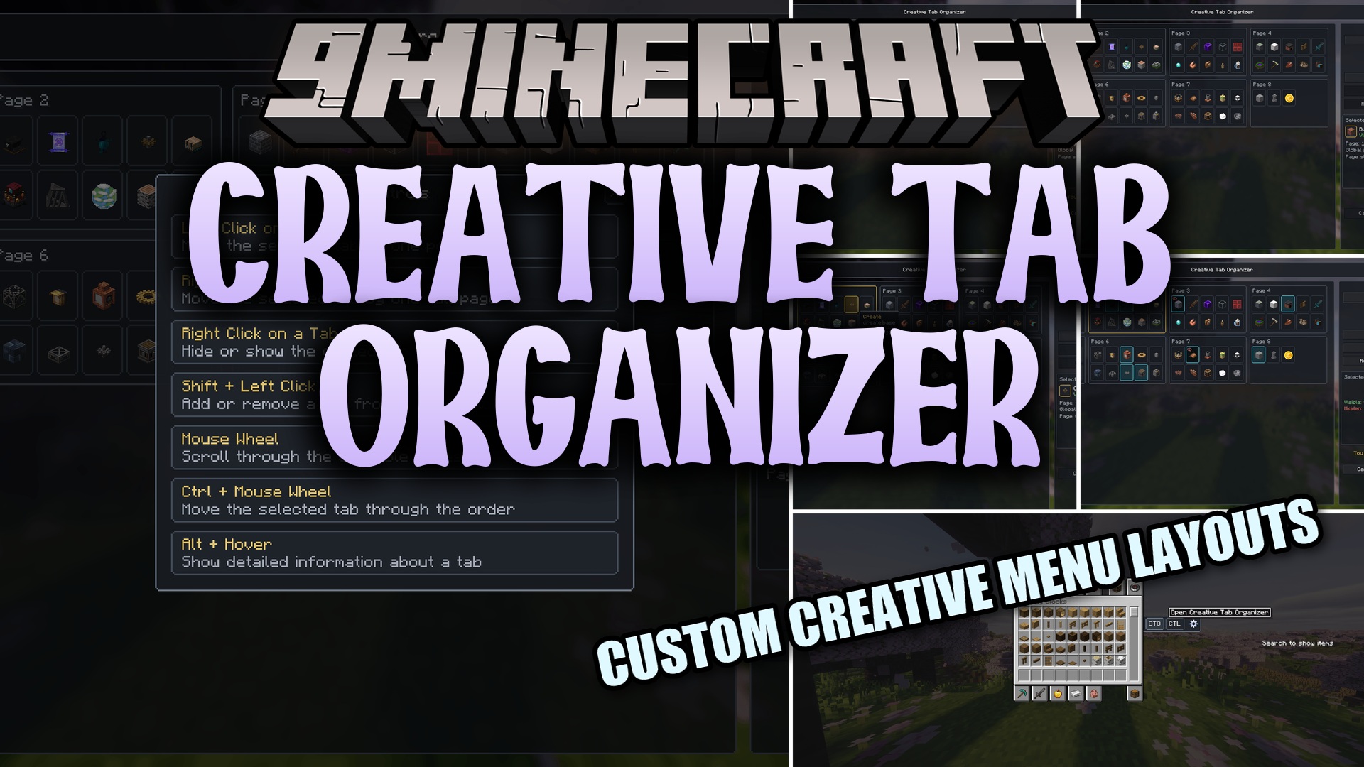 Creative Tab Organizer Mod