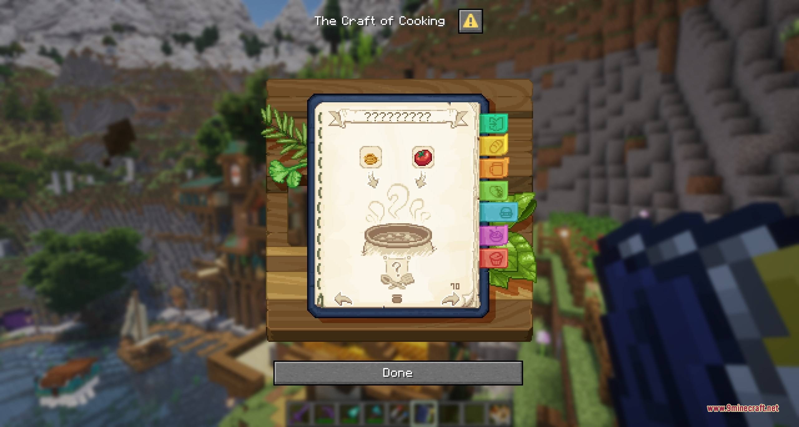 Crop & Kettle Data Pack Screenshot 5 The Craft of Cooking book interface showing a recipe with a tomato