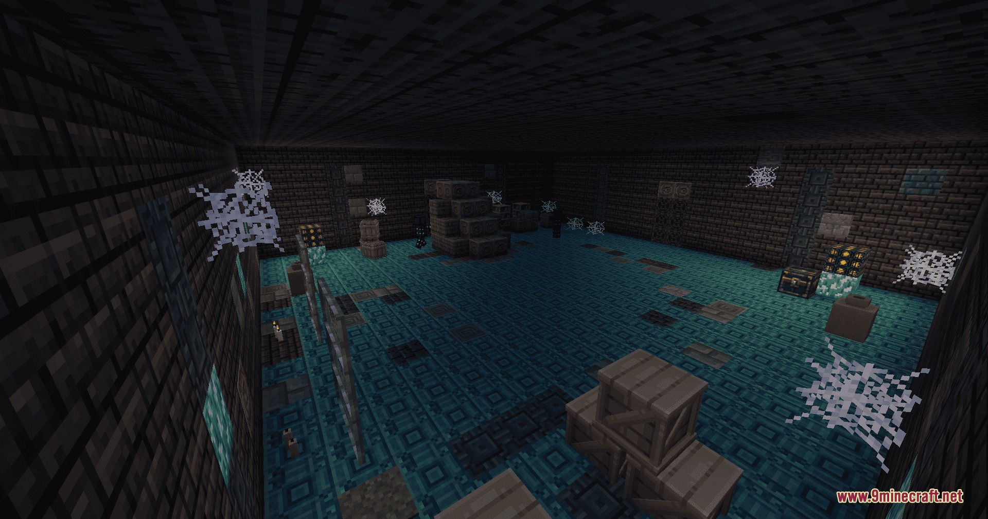 Cubic Crypt Descent Mod Screenshot 7 Exploring a dark dungeon chamber in the Cubic Crypt Descent mod
