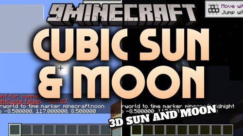 Cubic Sun and Moon 9minecraft Resource Pack