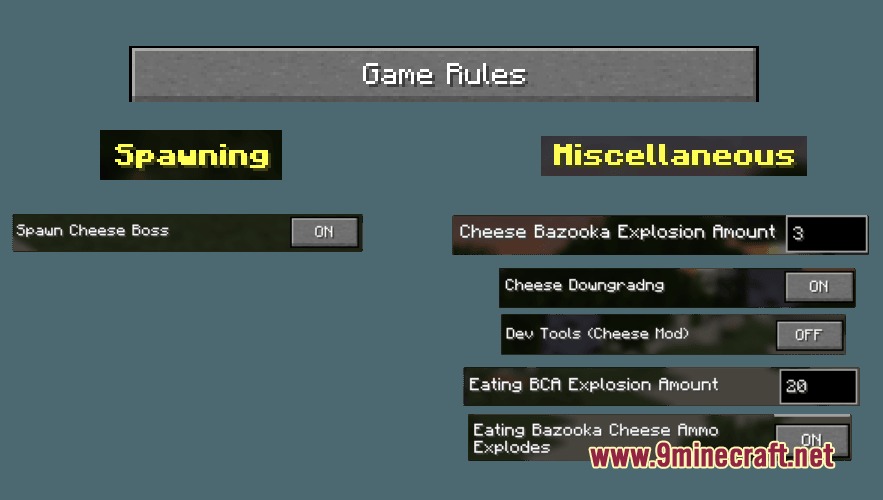 Da Cheese Mod (26.2, 1.20.1) – Fight Unique Cheese Bosses with Dairy Guns — screenshot 4