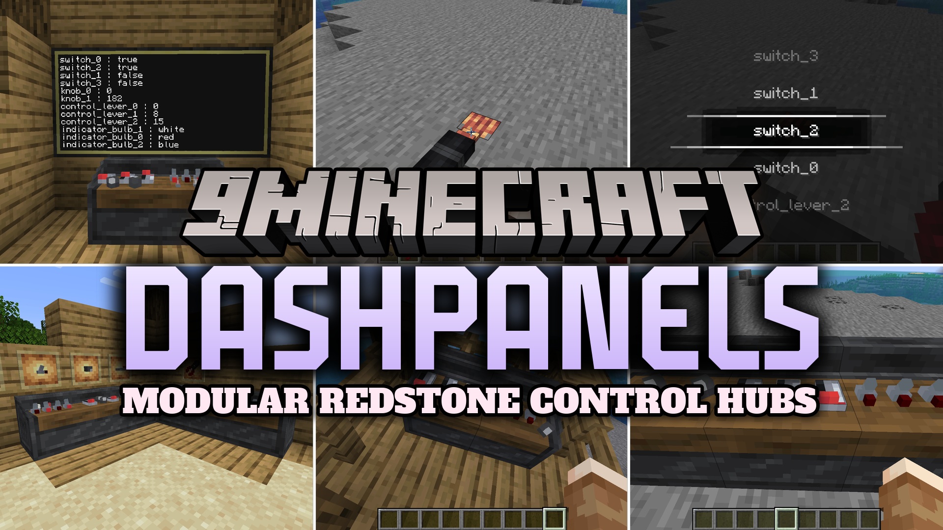 Dashpanels Mod (1.21.1) – Control All Your Redstone Machines From a Single Block